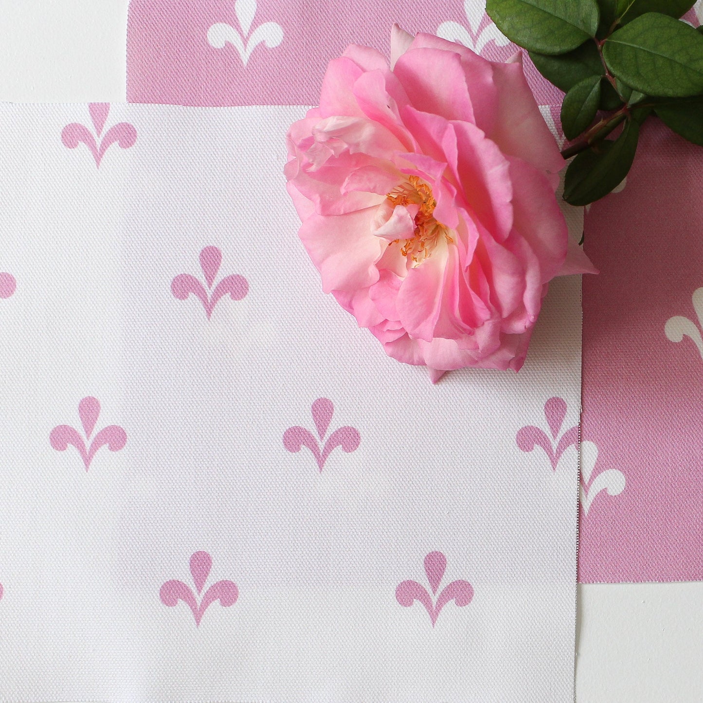 Amalfi Swish Fabric - Tickled Pink - Hydrangea Lane Home