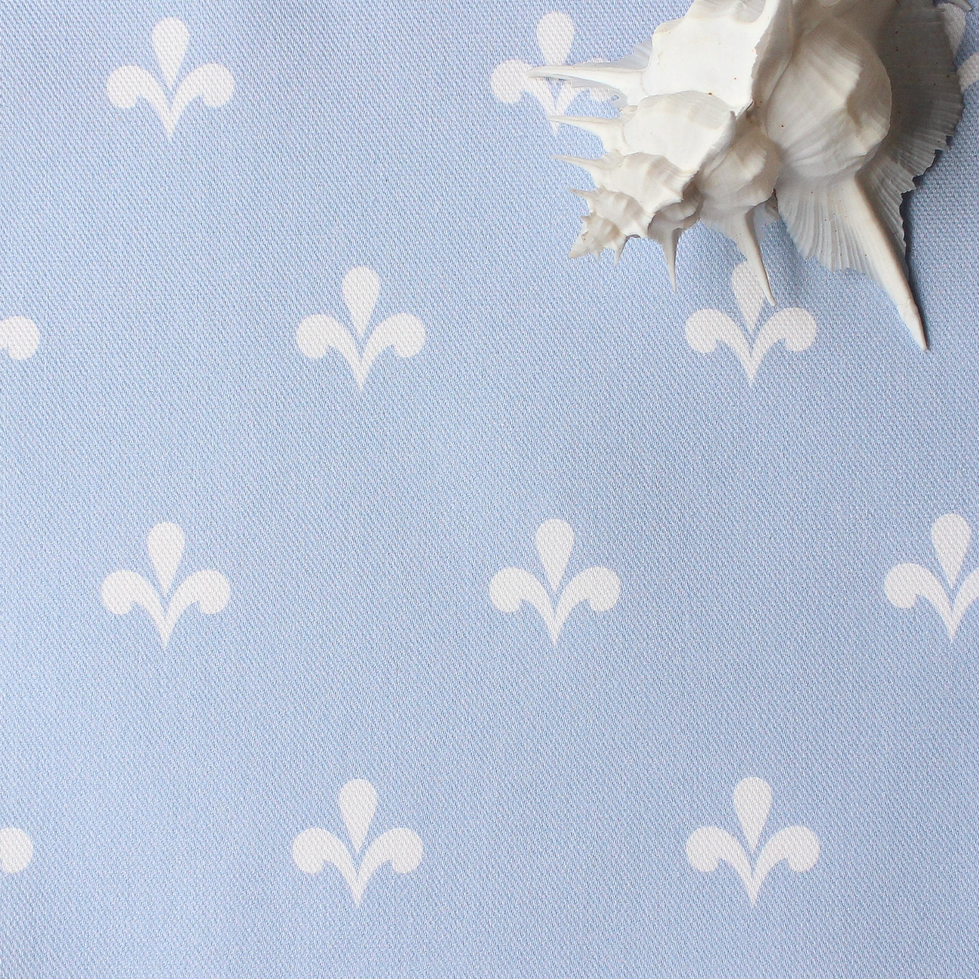 Amalfi Swish Reverse Fabric - Cornflower - Hydrangea Lane Home