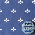 Amalfi Swish Reverse Fabric - Navy - Hydrangea Lane Home
