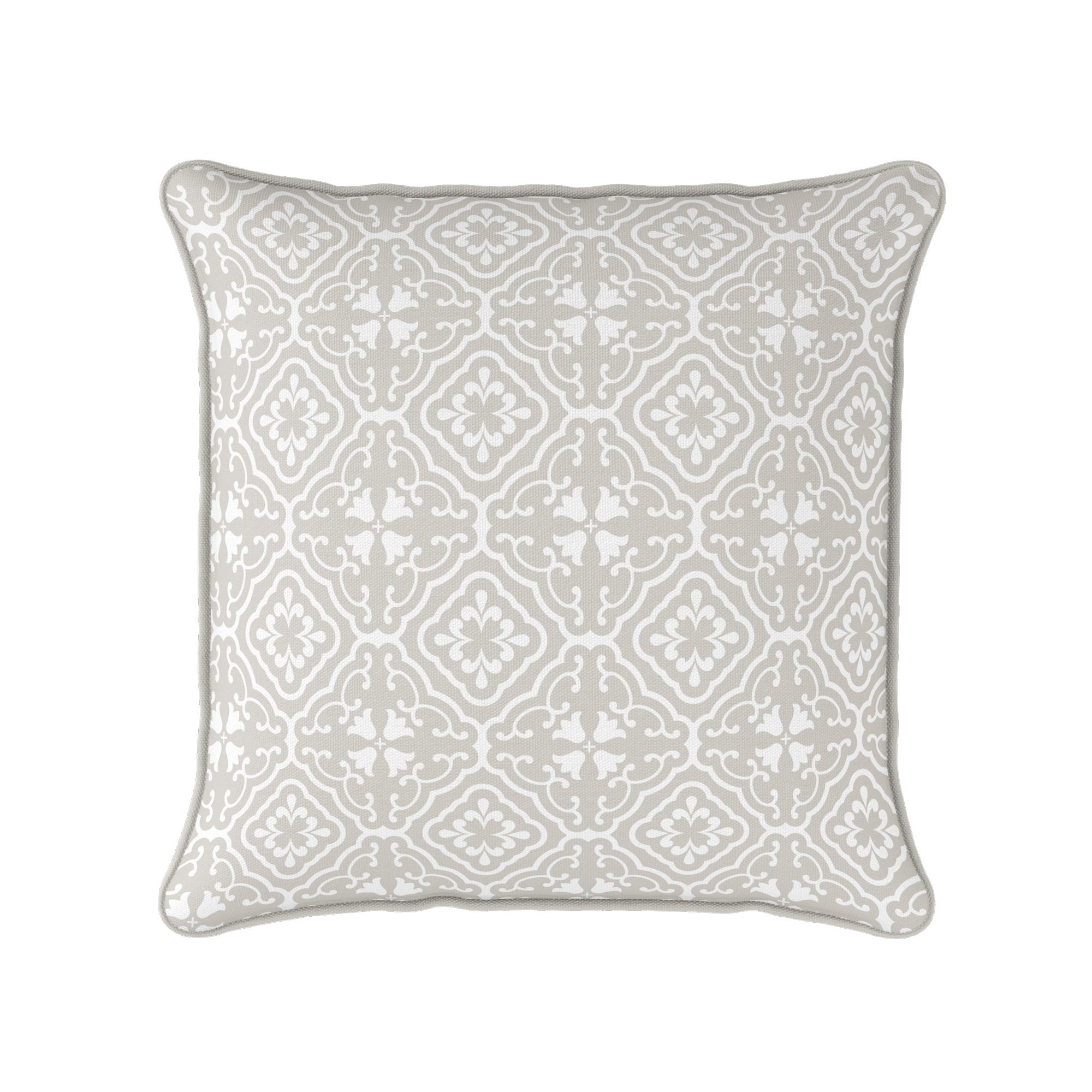 Amalfi Tulip Scroll Cushion - Neutrals - Hydrangea Lane Home