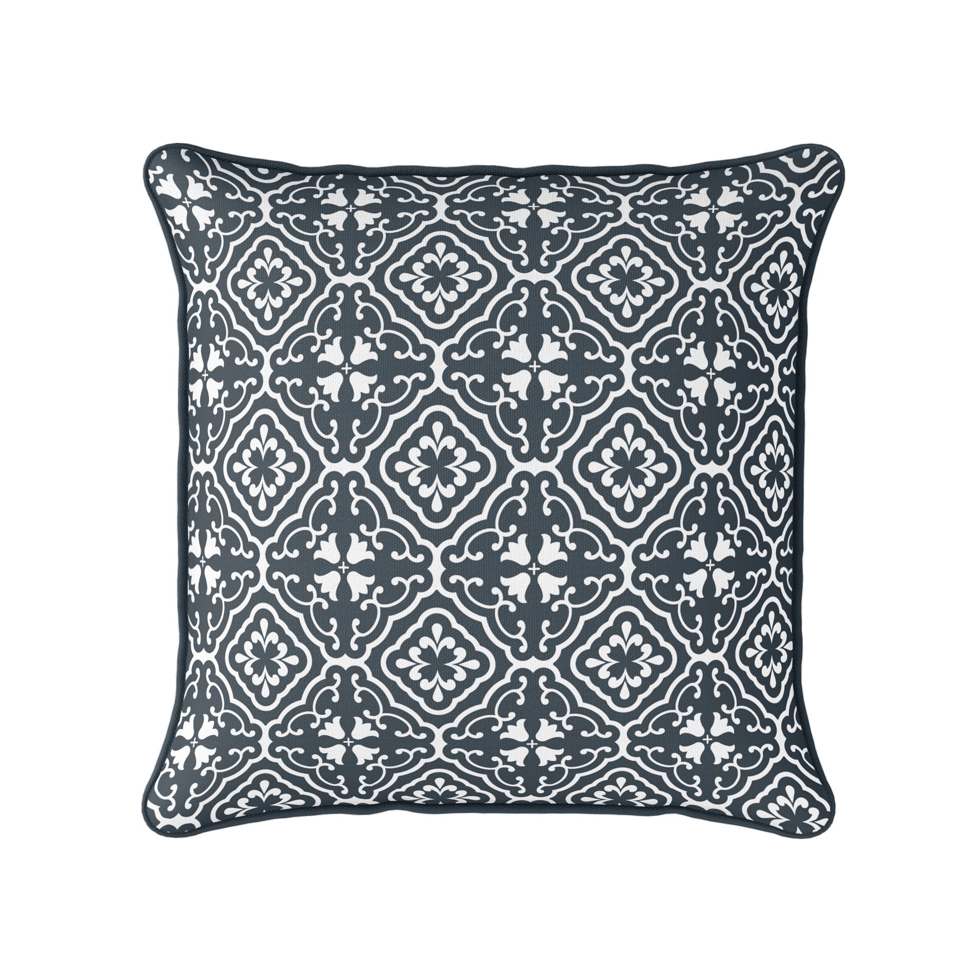 Amalfi Tulip Scroll Cushion - Neutrals - Hydrangea Lane Home