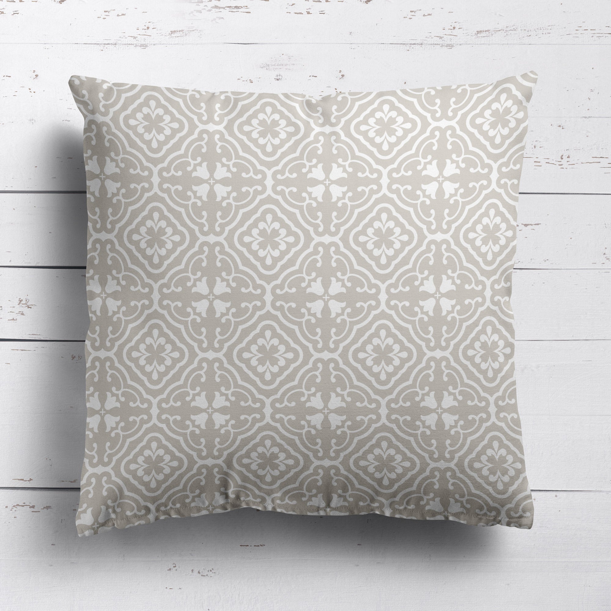 Amalfi Tulip Scroll Cushion - Neutrals - Hydrangea Lane Home