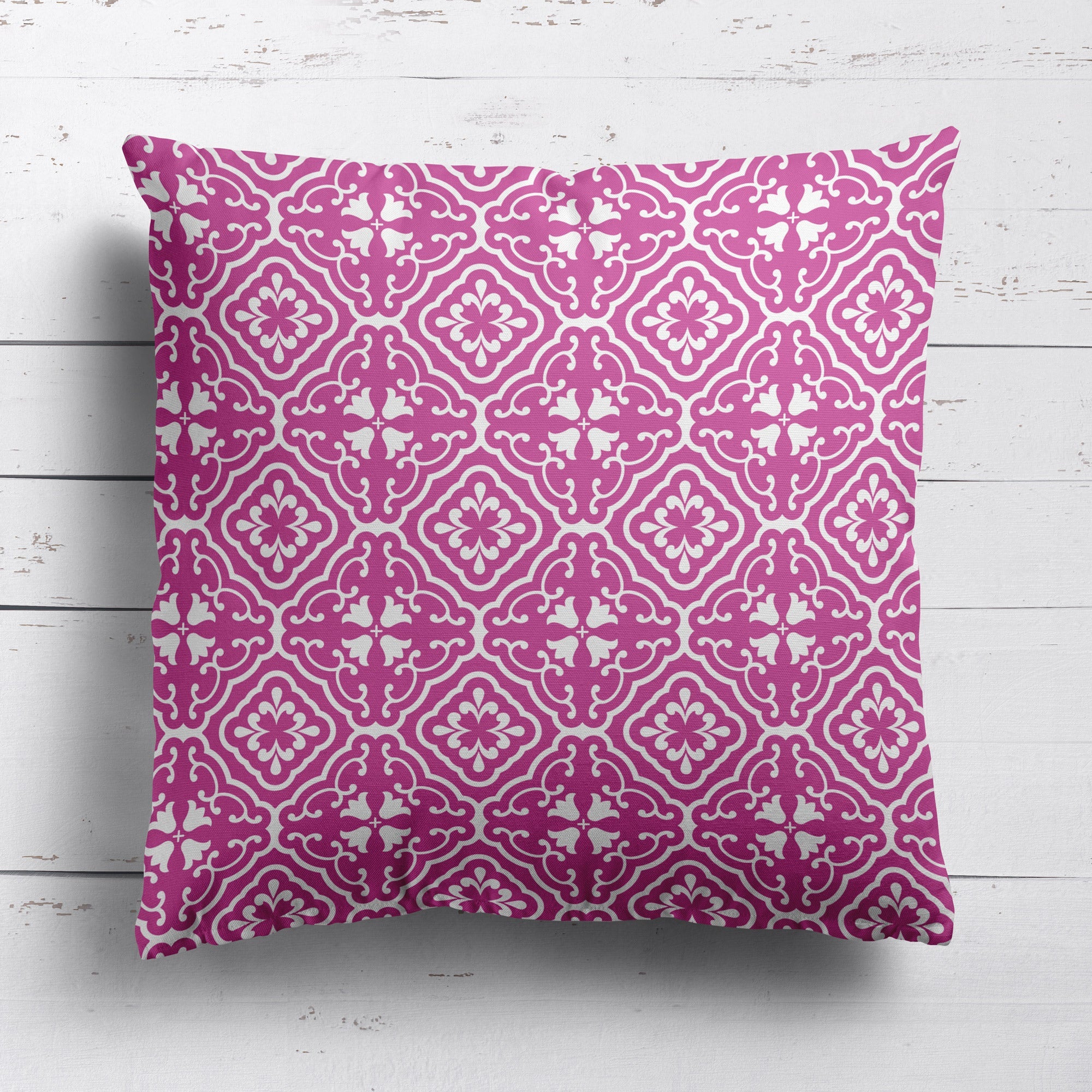 Amalfi Tulip Scroll Cushion - Pinks - Hydrangea Lane Home