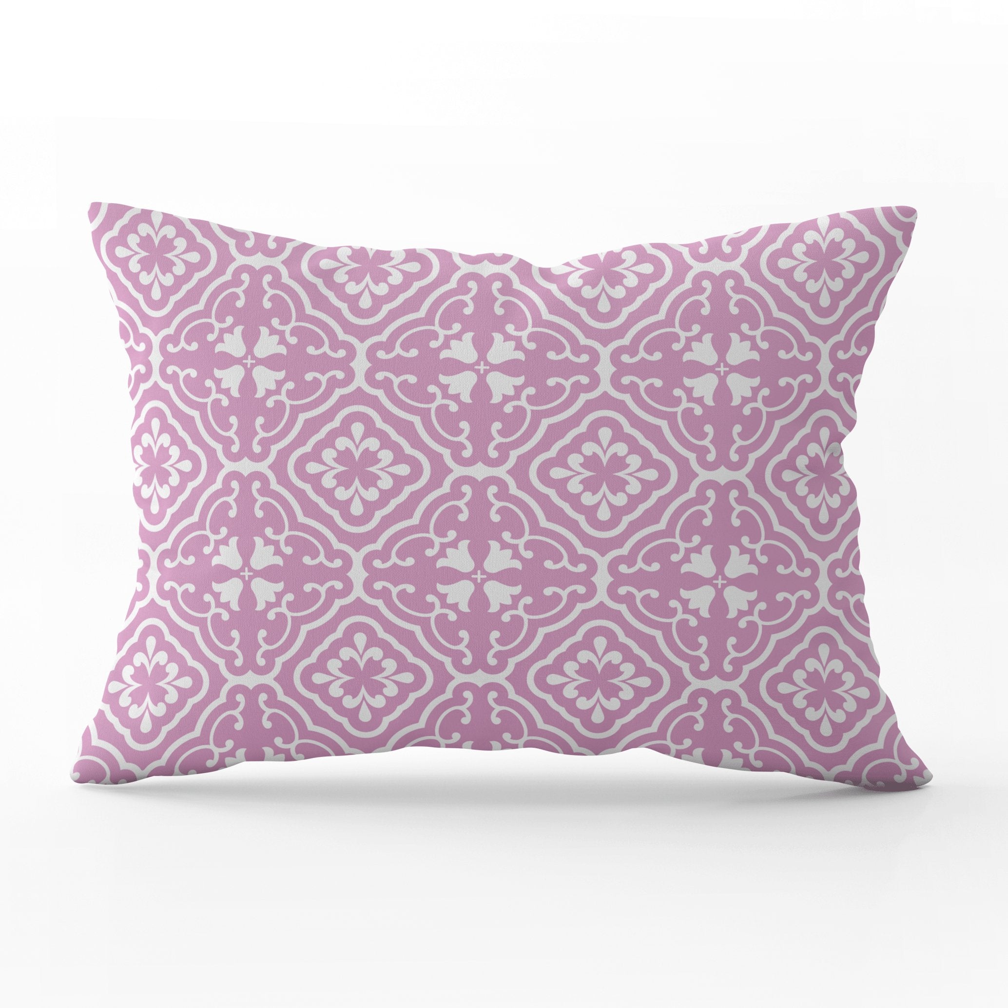 Amalfi Tulip Scroll Cushion - Pinks - Hydrangea Lane Home