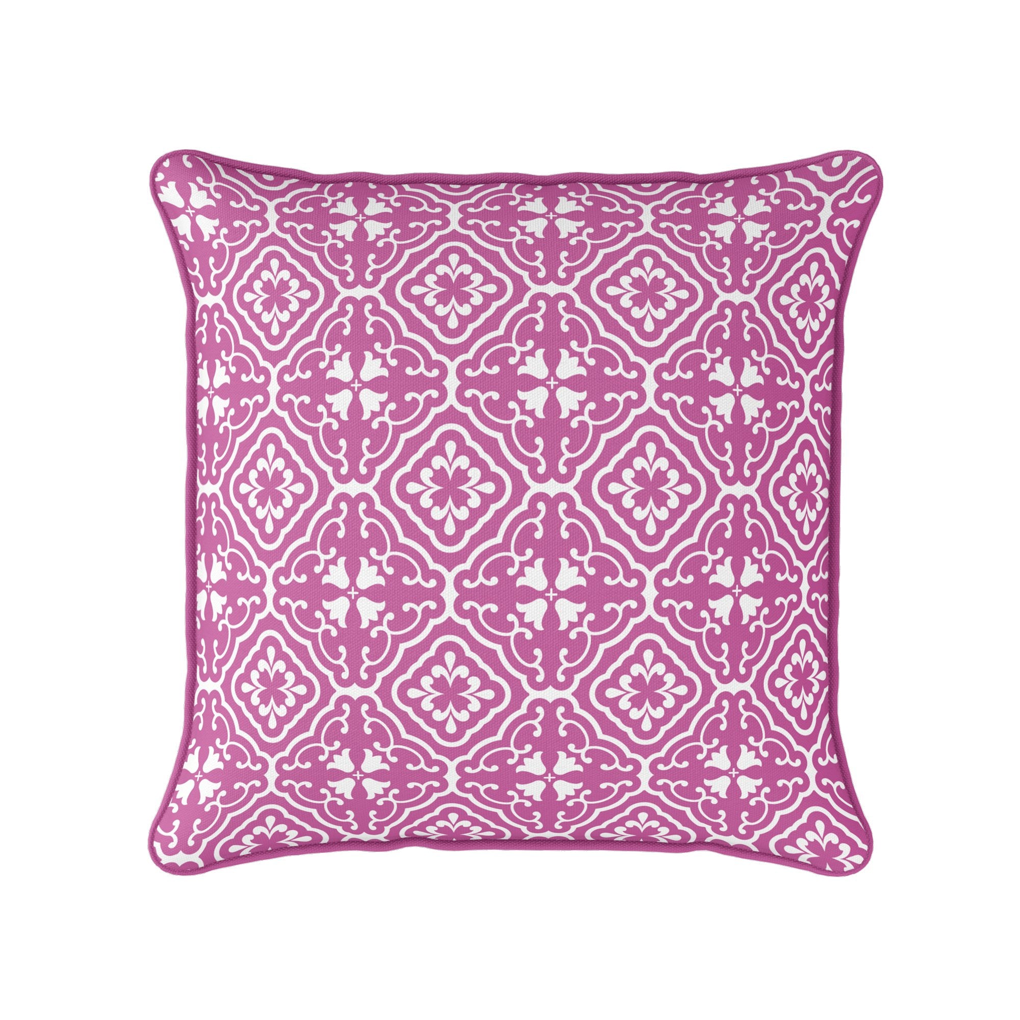 Amalfi Tulip Scroll Cushion - Pinks - Hydrangea Lane Home