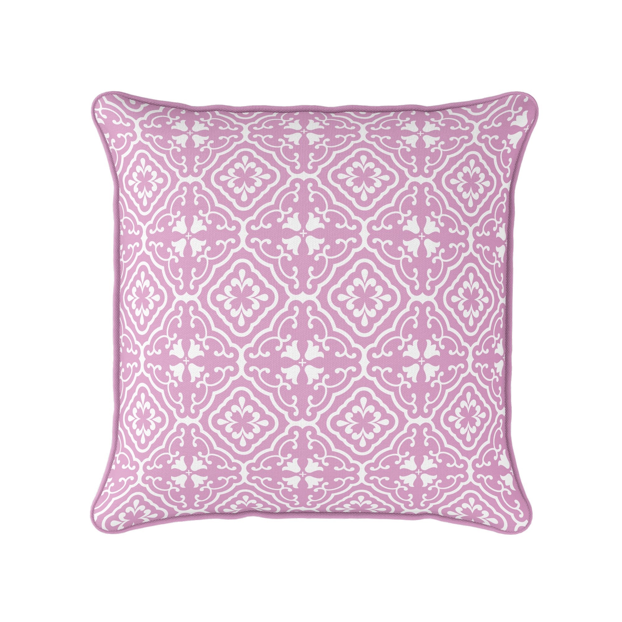 Amalfi Tulip Scroll Cushion - Pinks - Hydrangea Lane Home