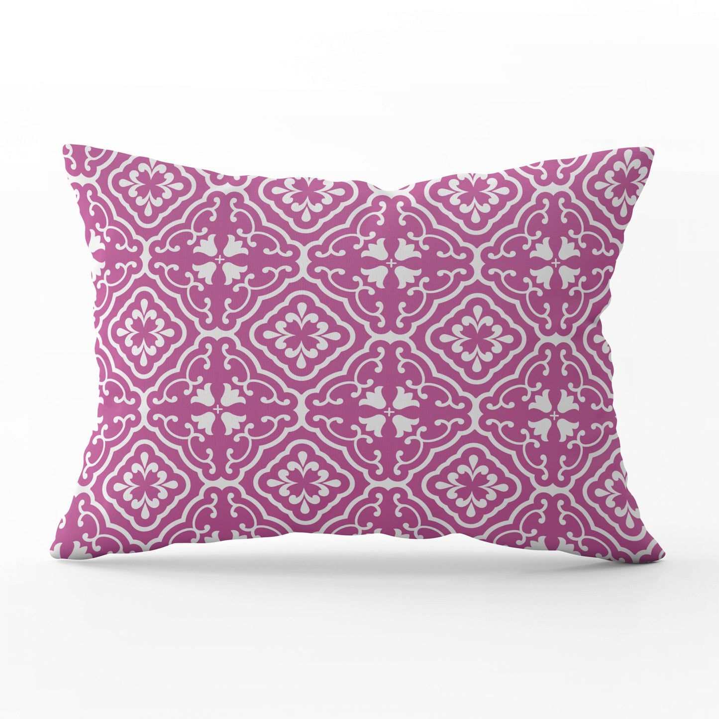 Amalfi Tulip Scroll Cushion - Pinks - Hydrangea Lane Home