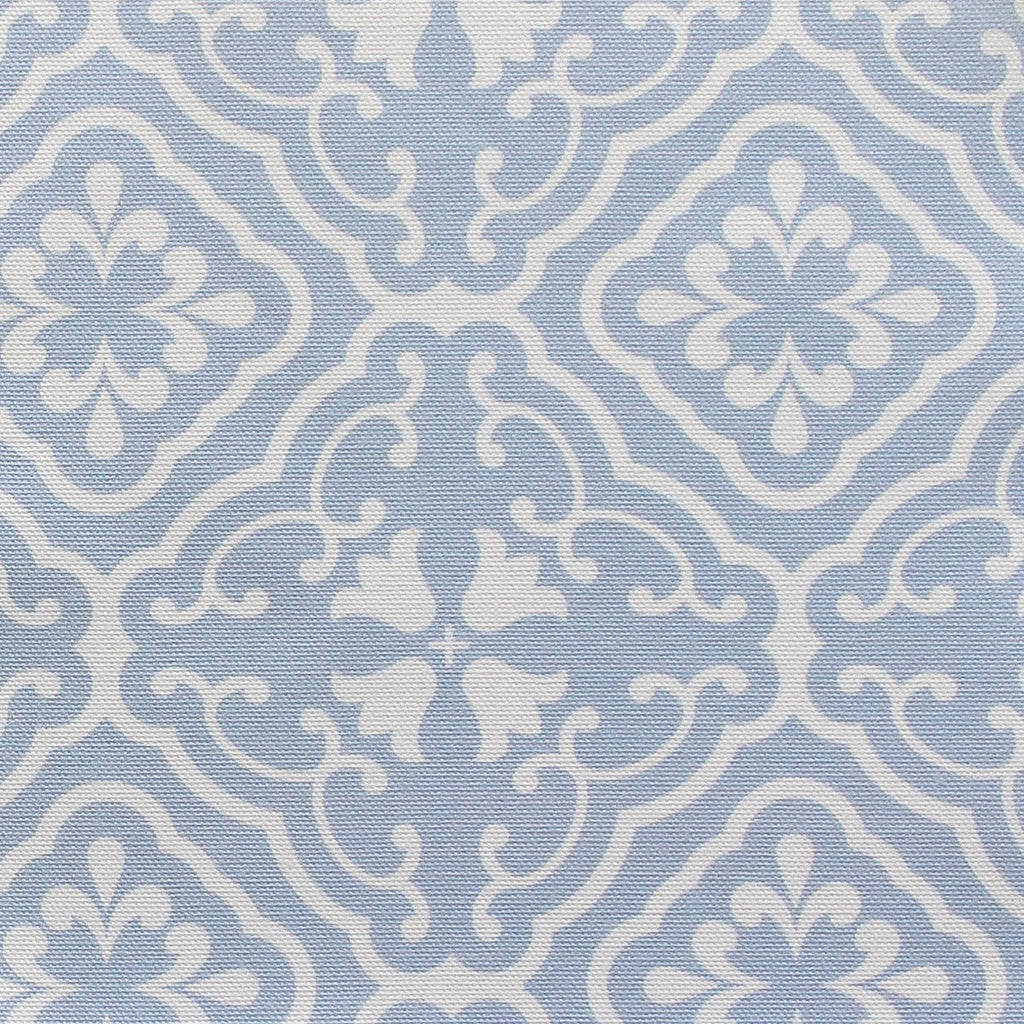 Amalfi Tulip Scroll Fabric - Cornflower - Hydrangea Lane Home