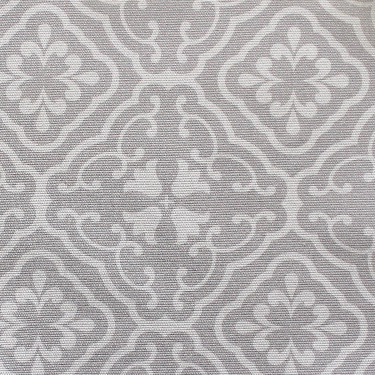 Amalfi Tulip Scroll Fabric - Dove - Hydrangea Lane Home