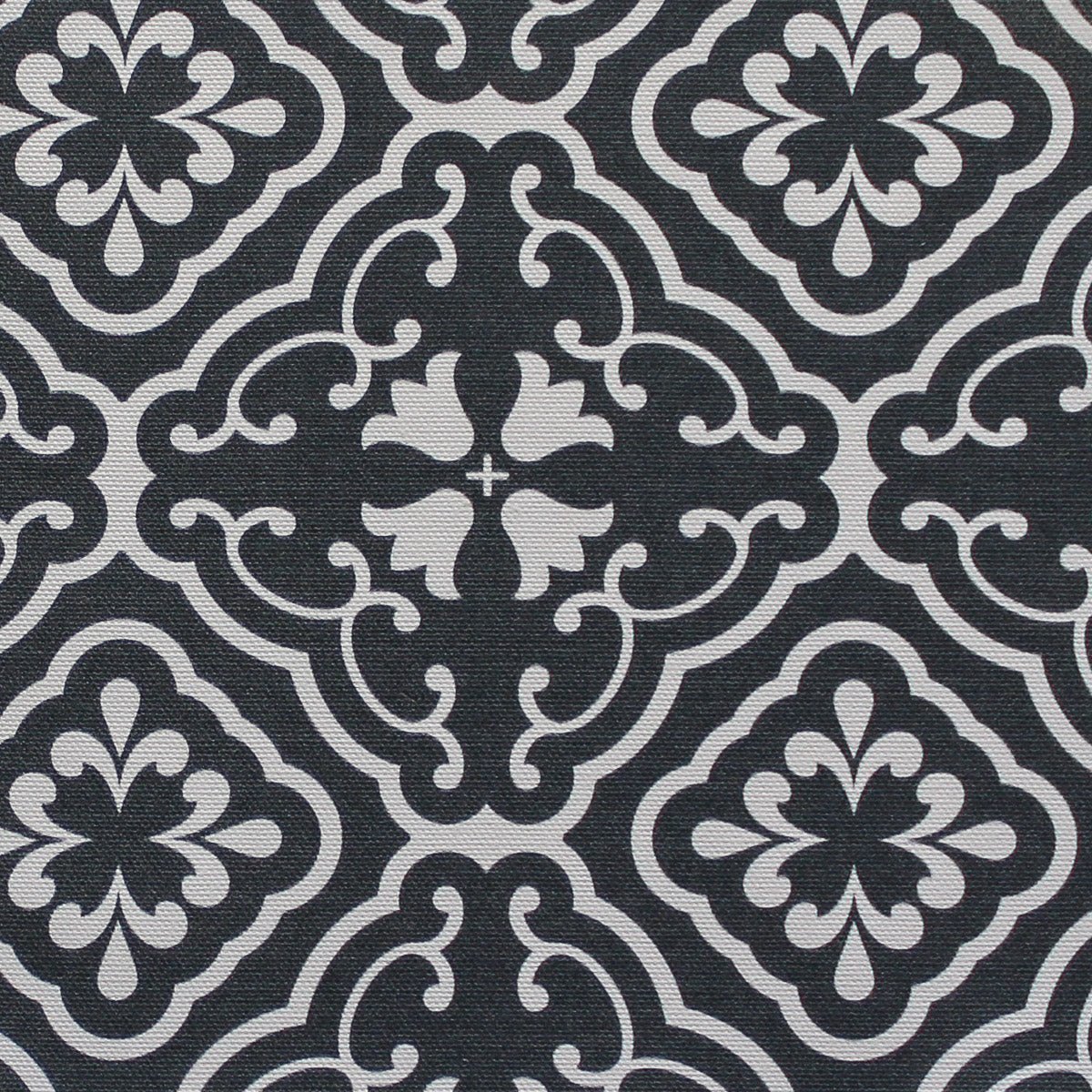 Amalfi Tulip Scroll Fabric - Graphite - Hydrangea Lane Home