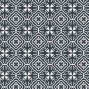 Amalfi Tulip Scroll Fabric - Graphite - Hydrangea Lane Home