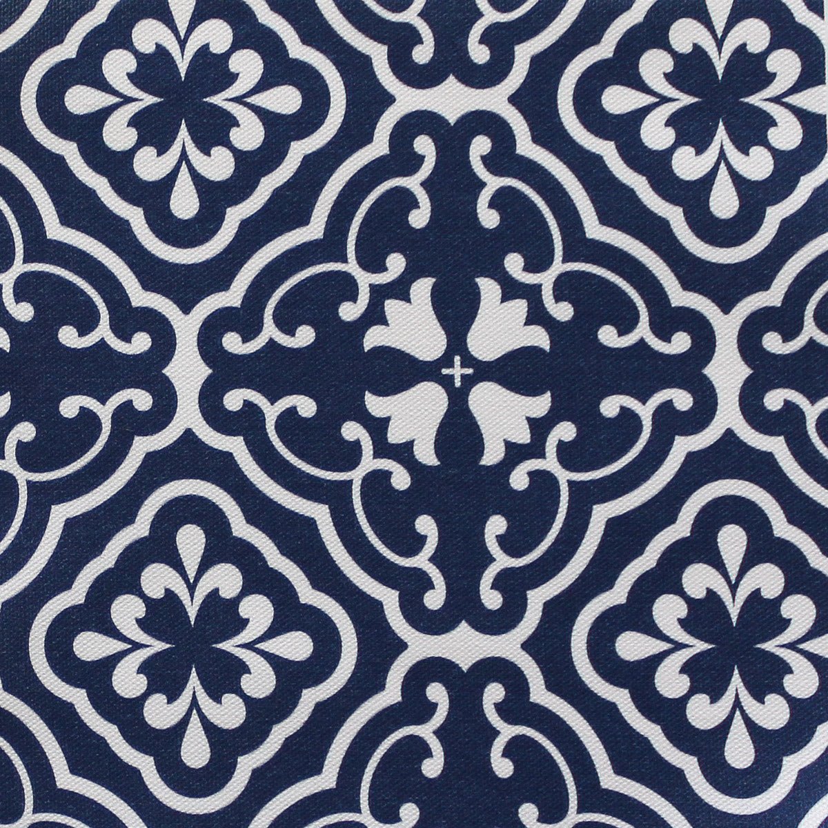 Amalfi Tulip Scroll Fabric - Navy - Hydrangea Lane Home