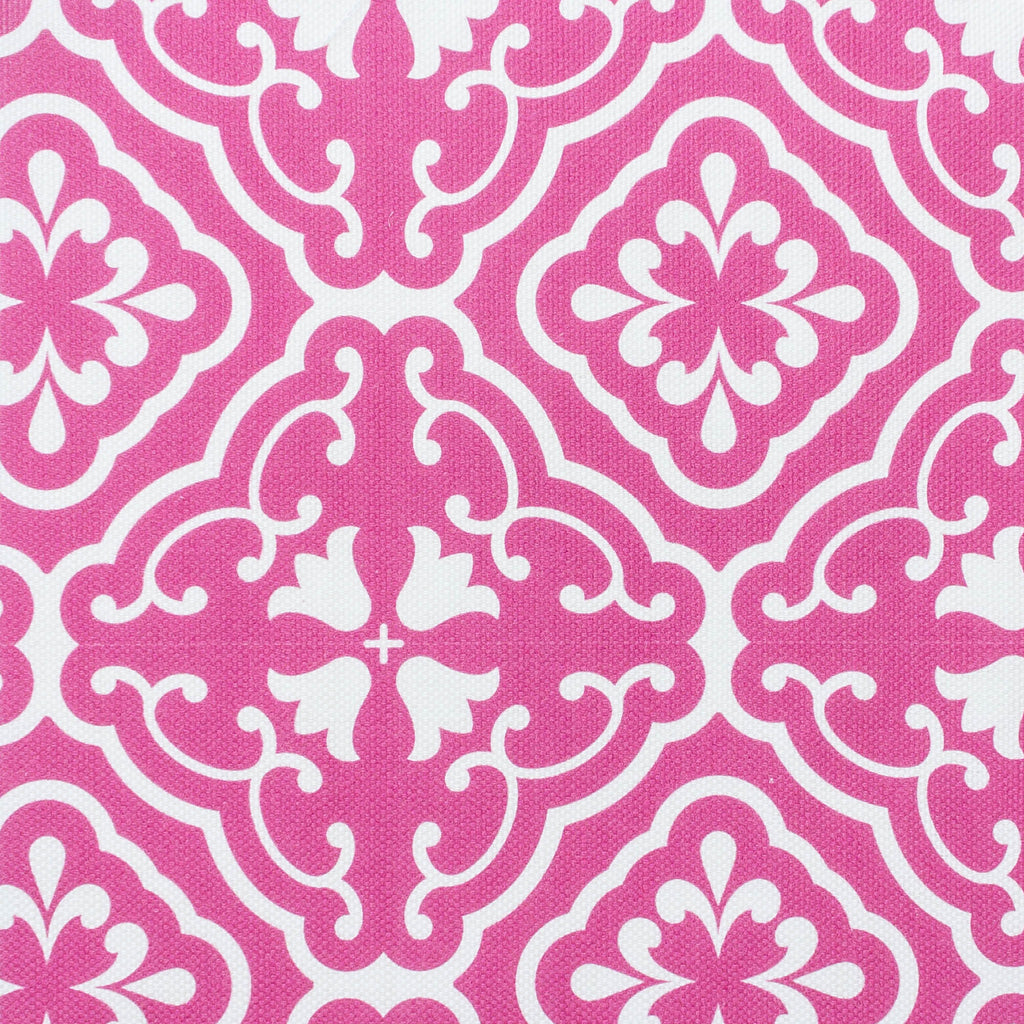 Amalfi Tulip Scroll Fabric - Raspberry - Hydrangea Lane Home