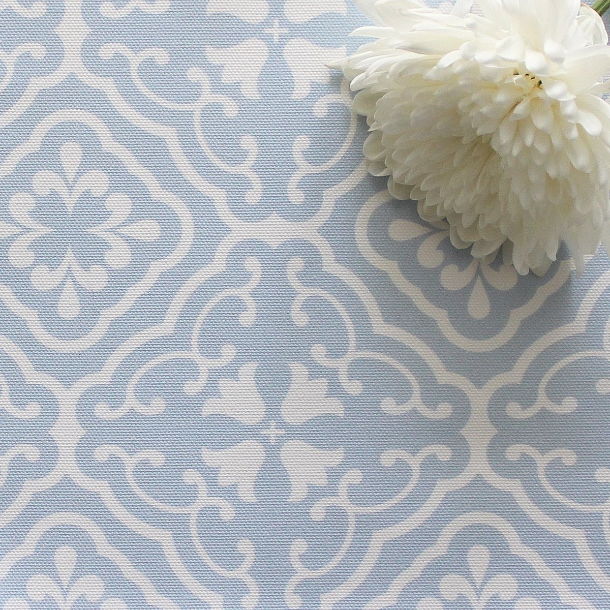 Amalfi Tulip Scroll Fabric - Serenity - Hydrangea Lane Home