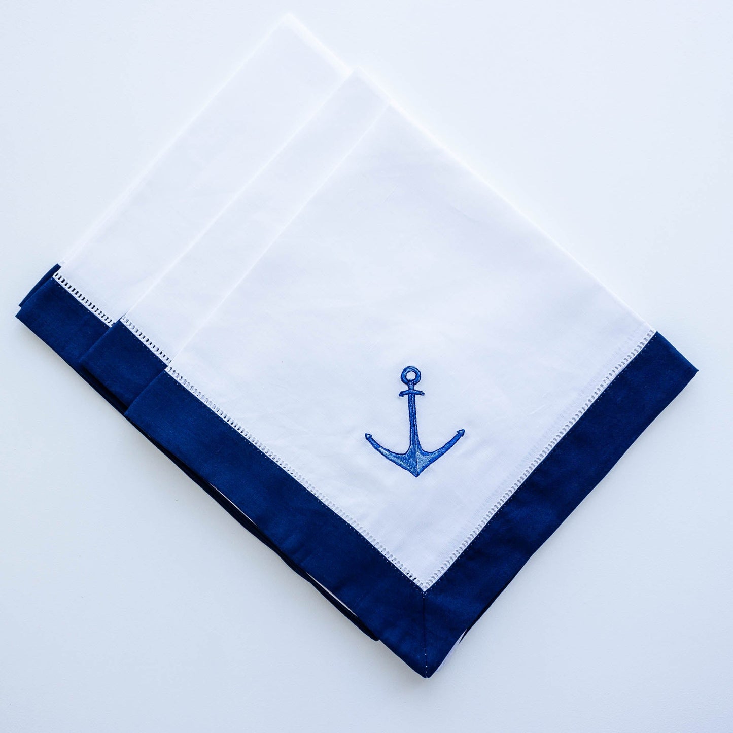 Anchor Embroidered Napkin - Hydrangea Lane Home