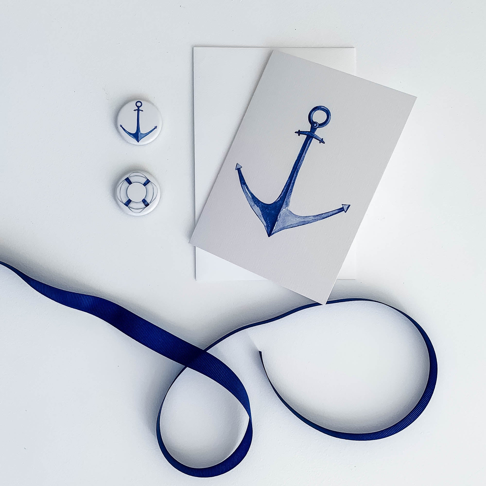 Anchor Greeting Card - Hydrangea Lane Home