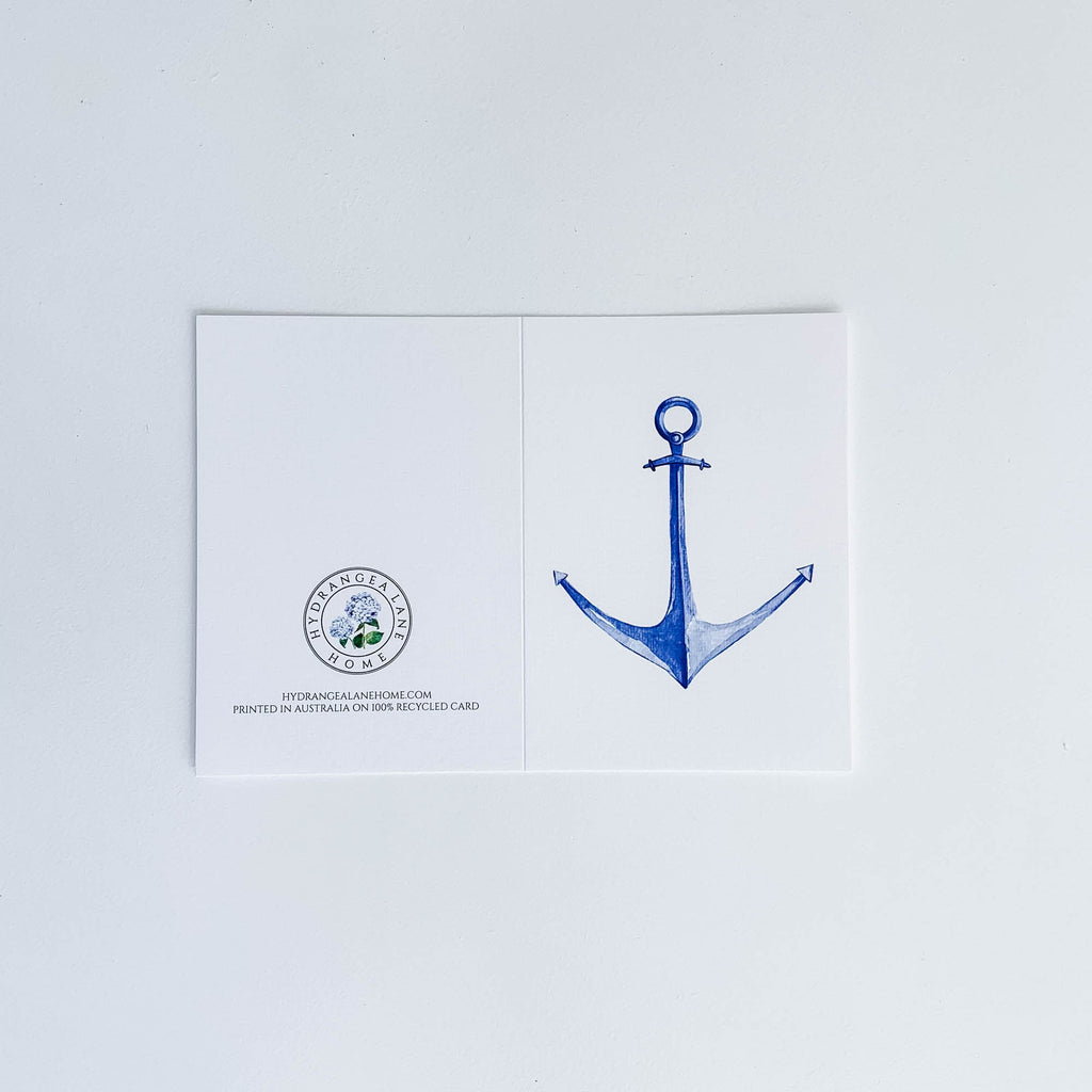 Anchor Greeting Card - Hydrangea Lane Home
