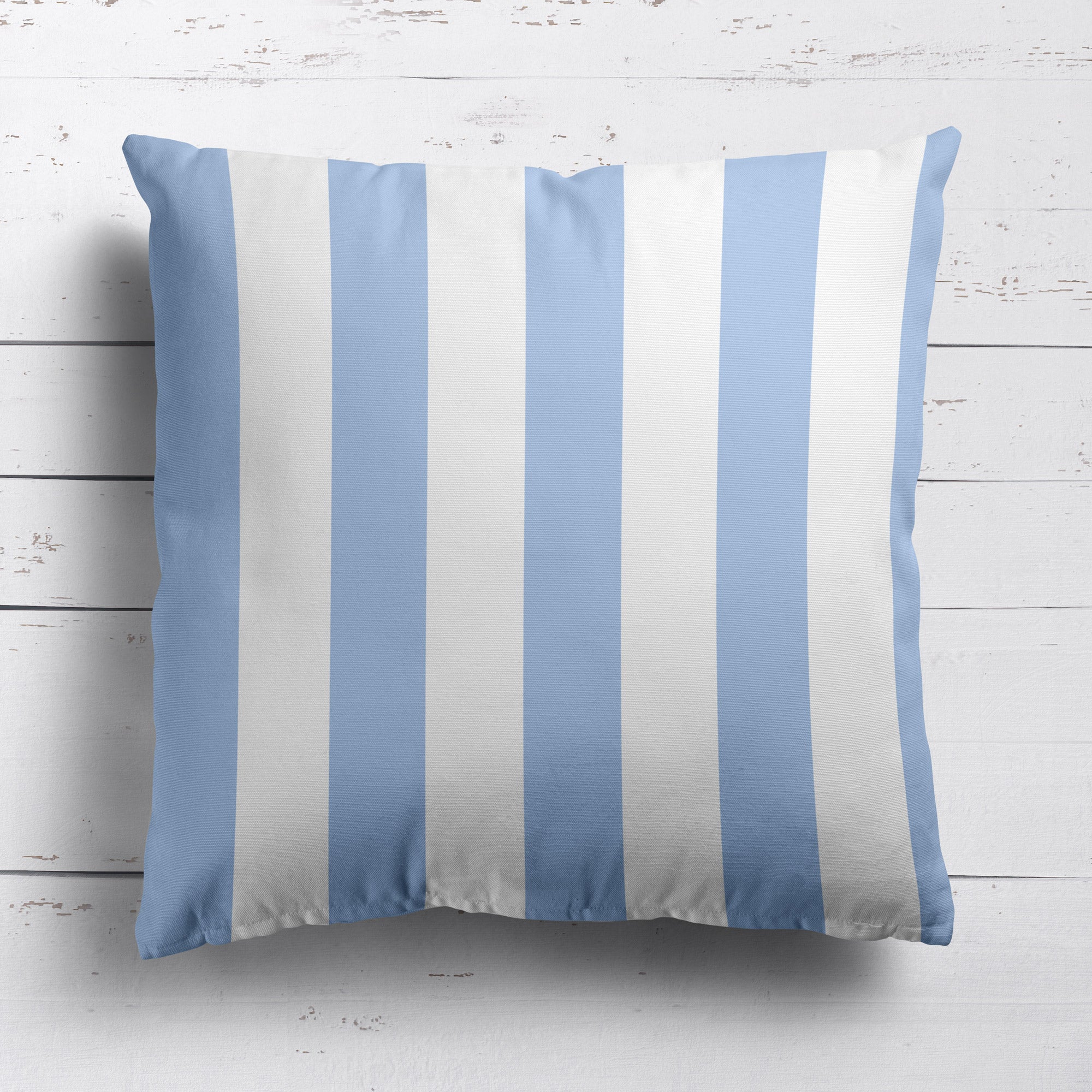 Awning Stripe Cushion - Blues - Hydrangea Lane Home