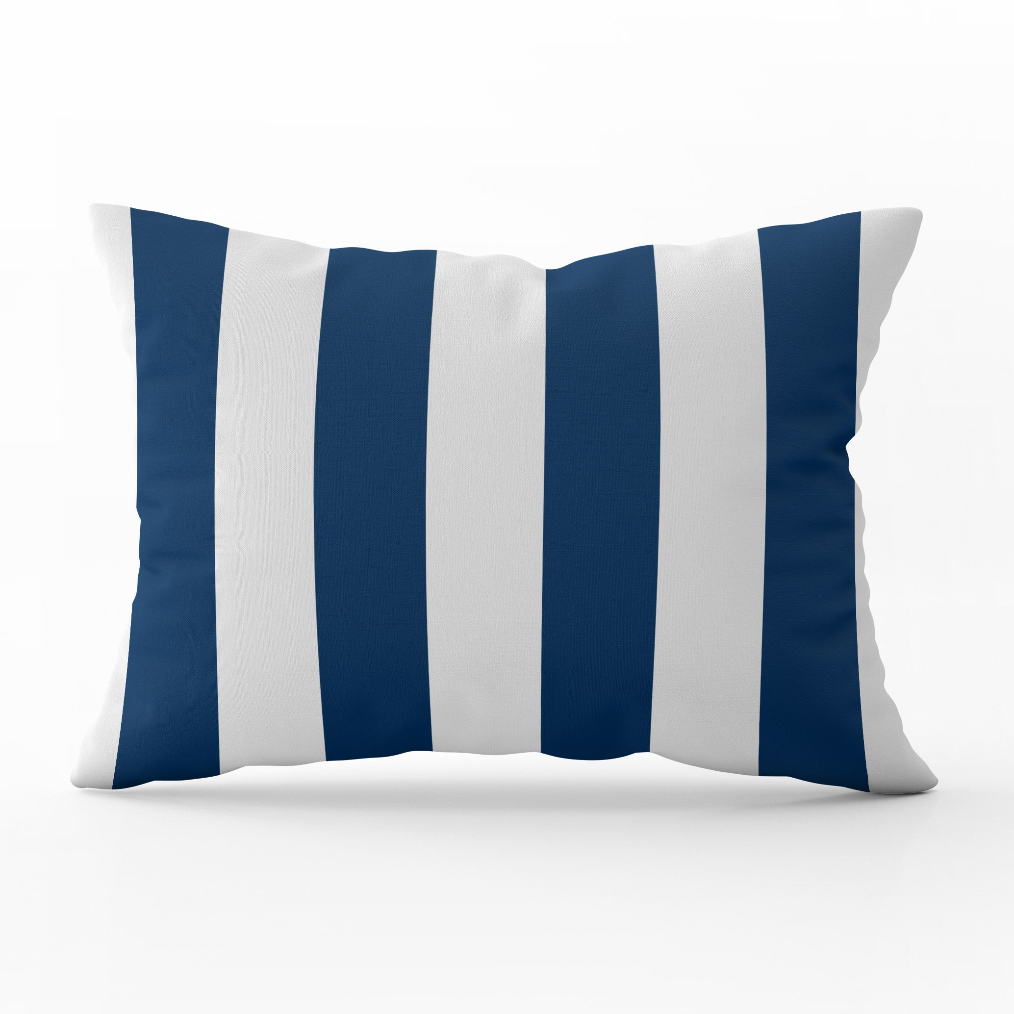 Awning Stripe Cushion - Blues - Hydrangea Lane Home
