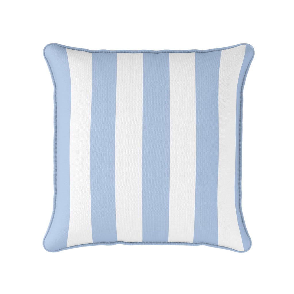 Awning Stripe Cushion - Blues - Hydrangea Lane Home