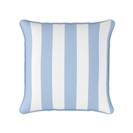 Awning Stripe Cushion - Blues - Hydrangea Lane Home