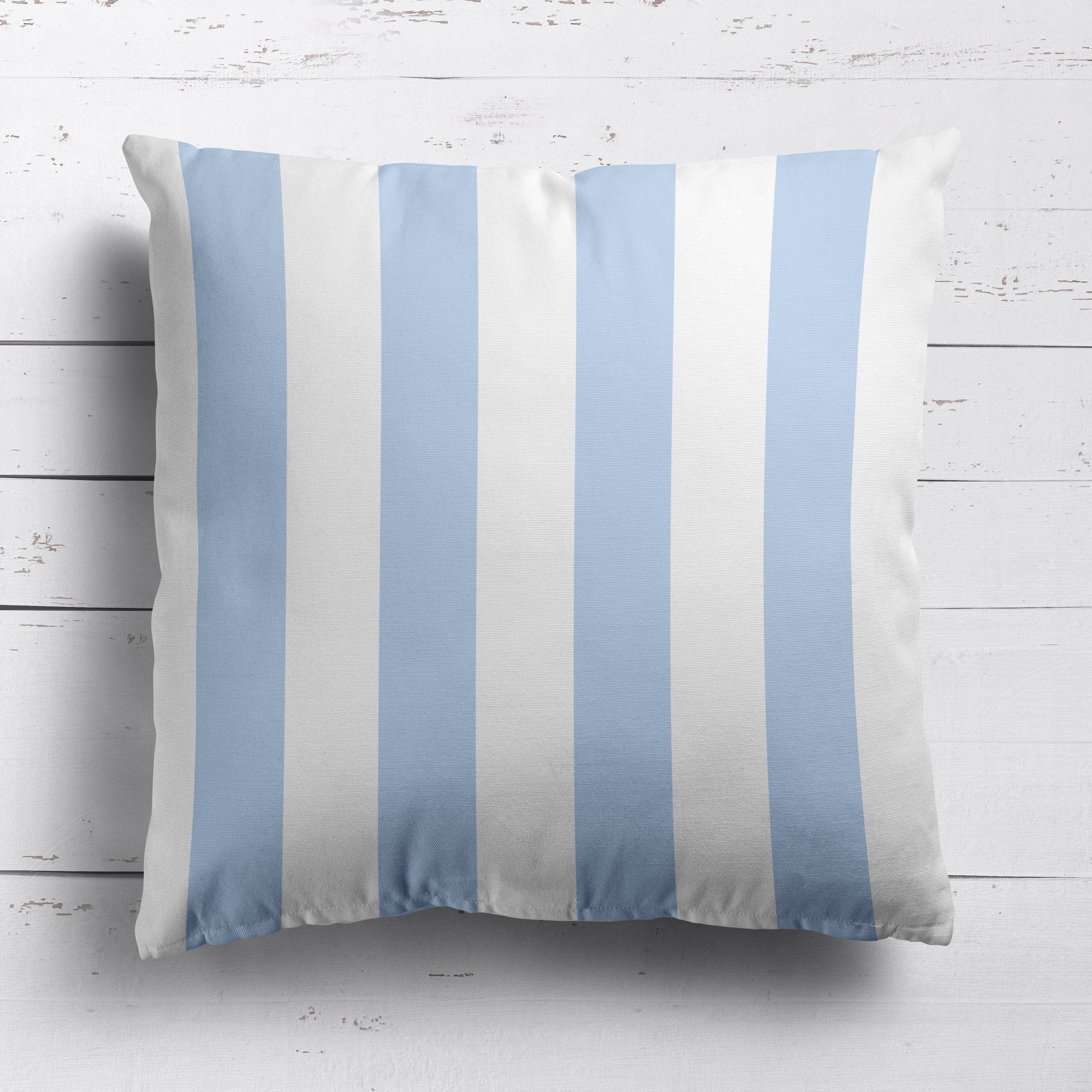 Awning Stripe Cushion - Blues - Hydrangea Lane Home