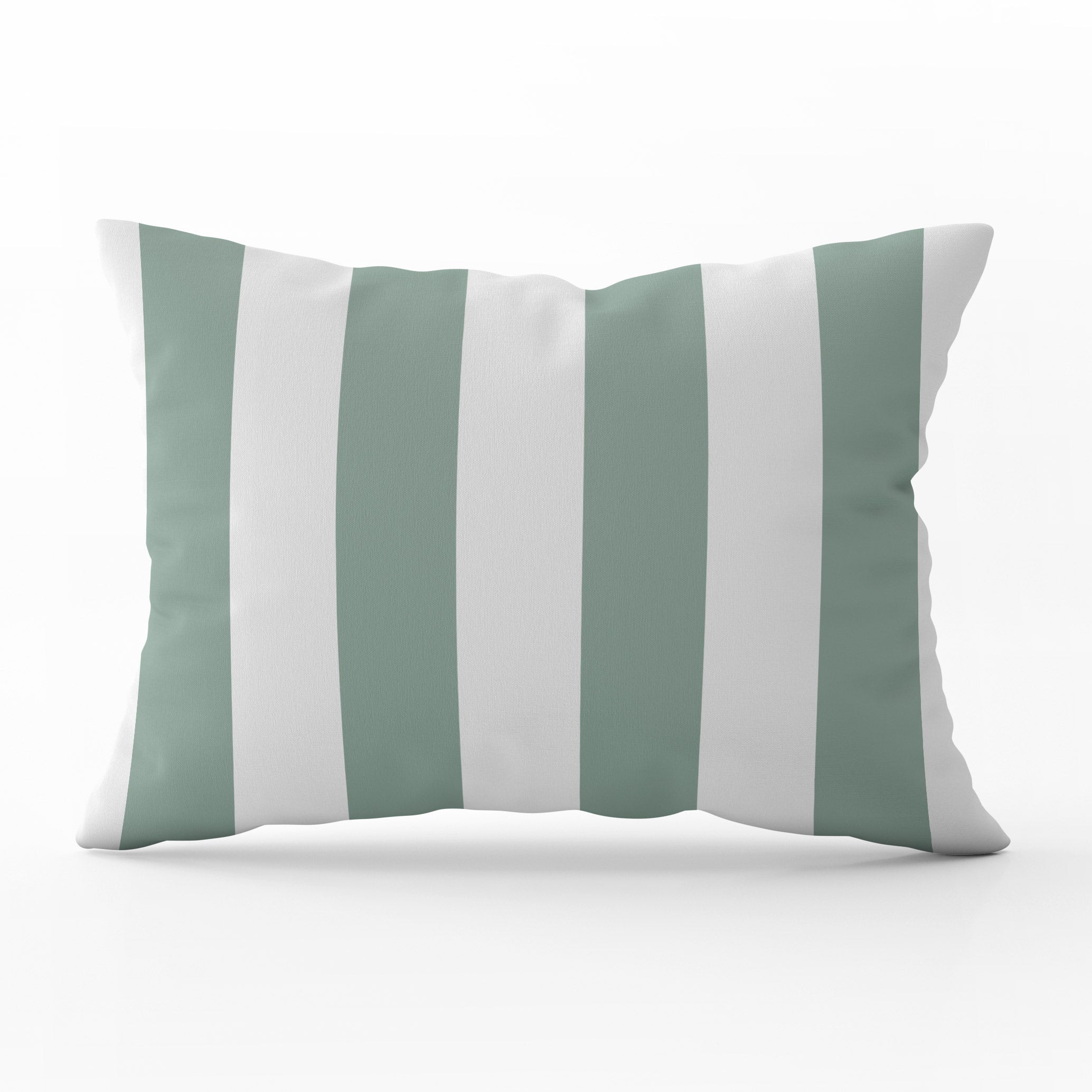Awning Stripe Cushion - Greens - Hydrangea Lane Home