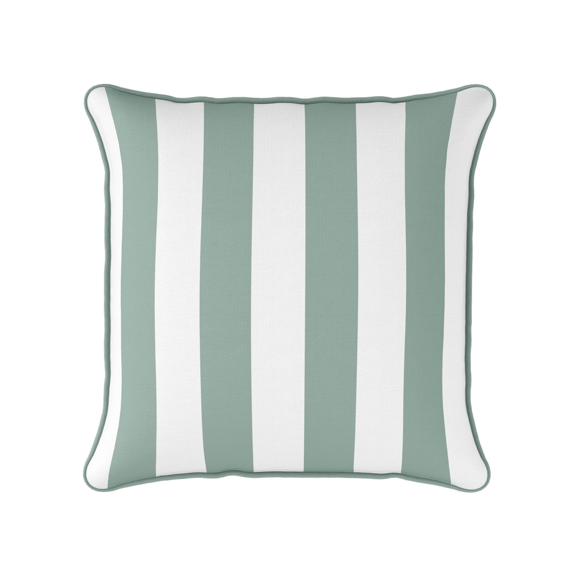 Awning Stripe Cushion - Greens - Hydrangea Lane Home