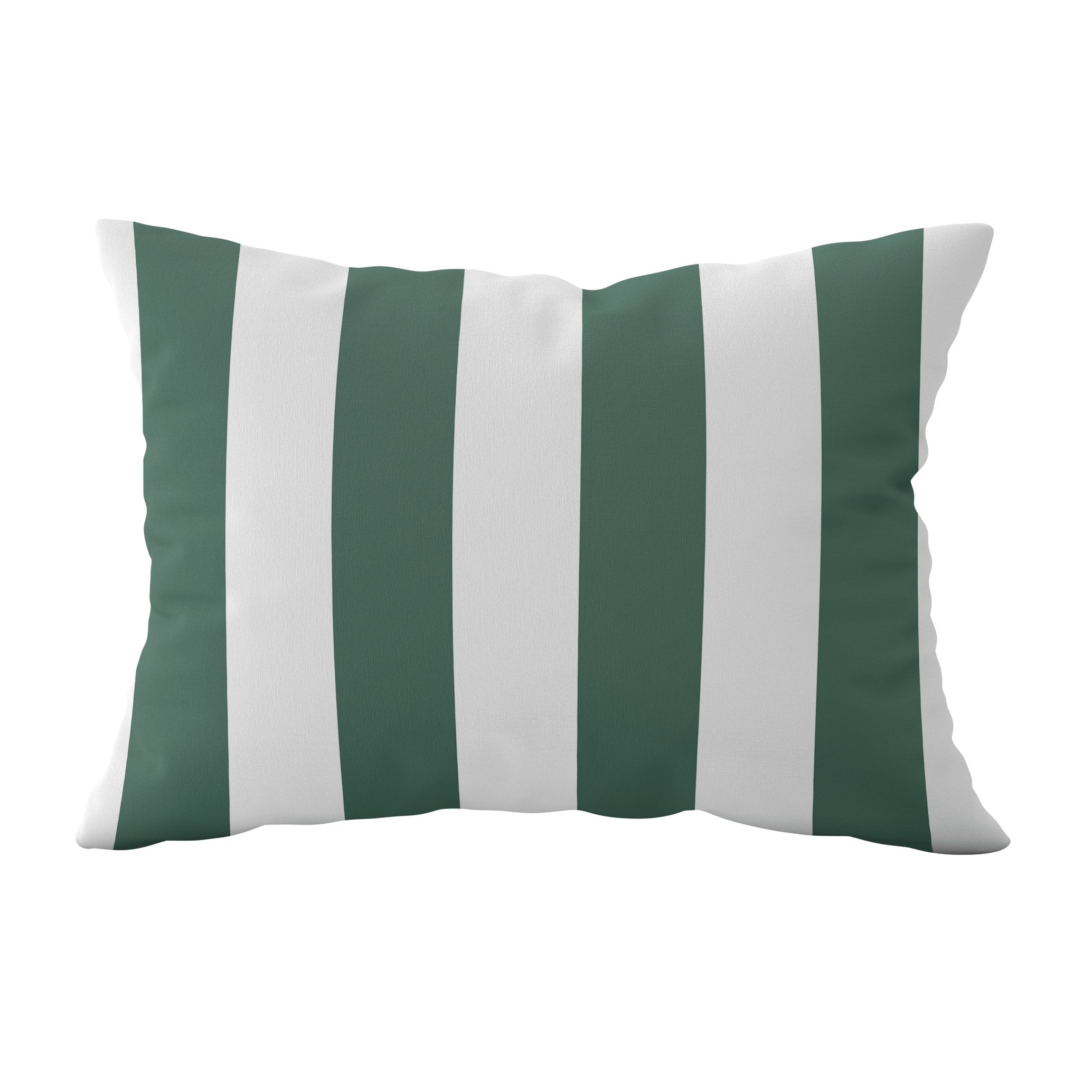 Awning Stripe Cushion - Greens - Hydrangea Lane Home
