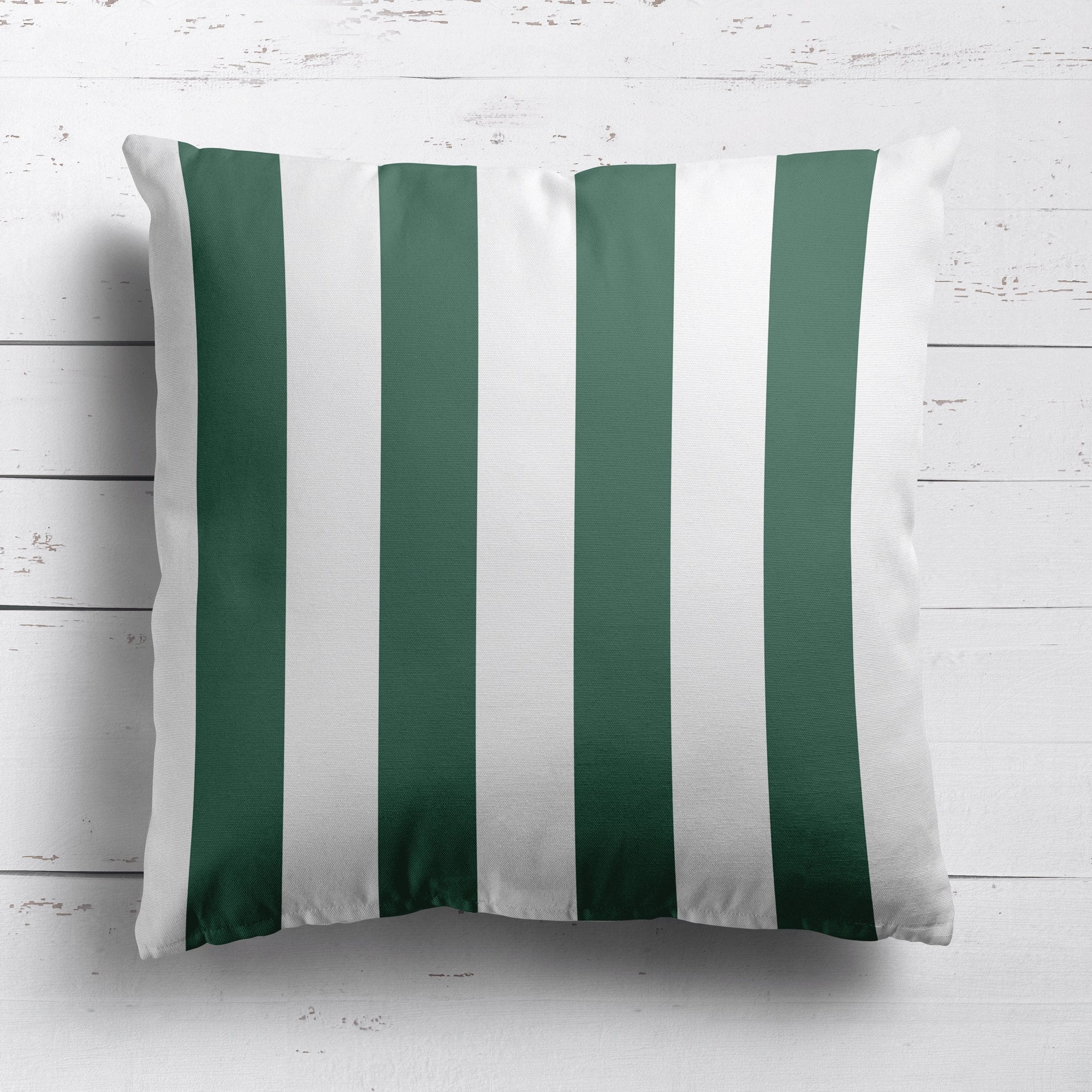 Awning Stripe Cushion - Greens - Hydrangea Lane Home