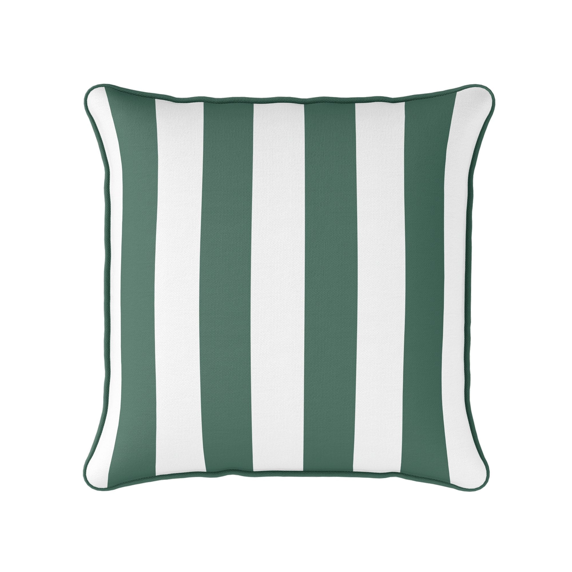 Awning Stripe Cushion - Greens - Hydrangea Lane Home