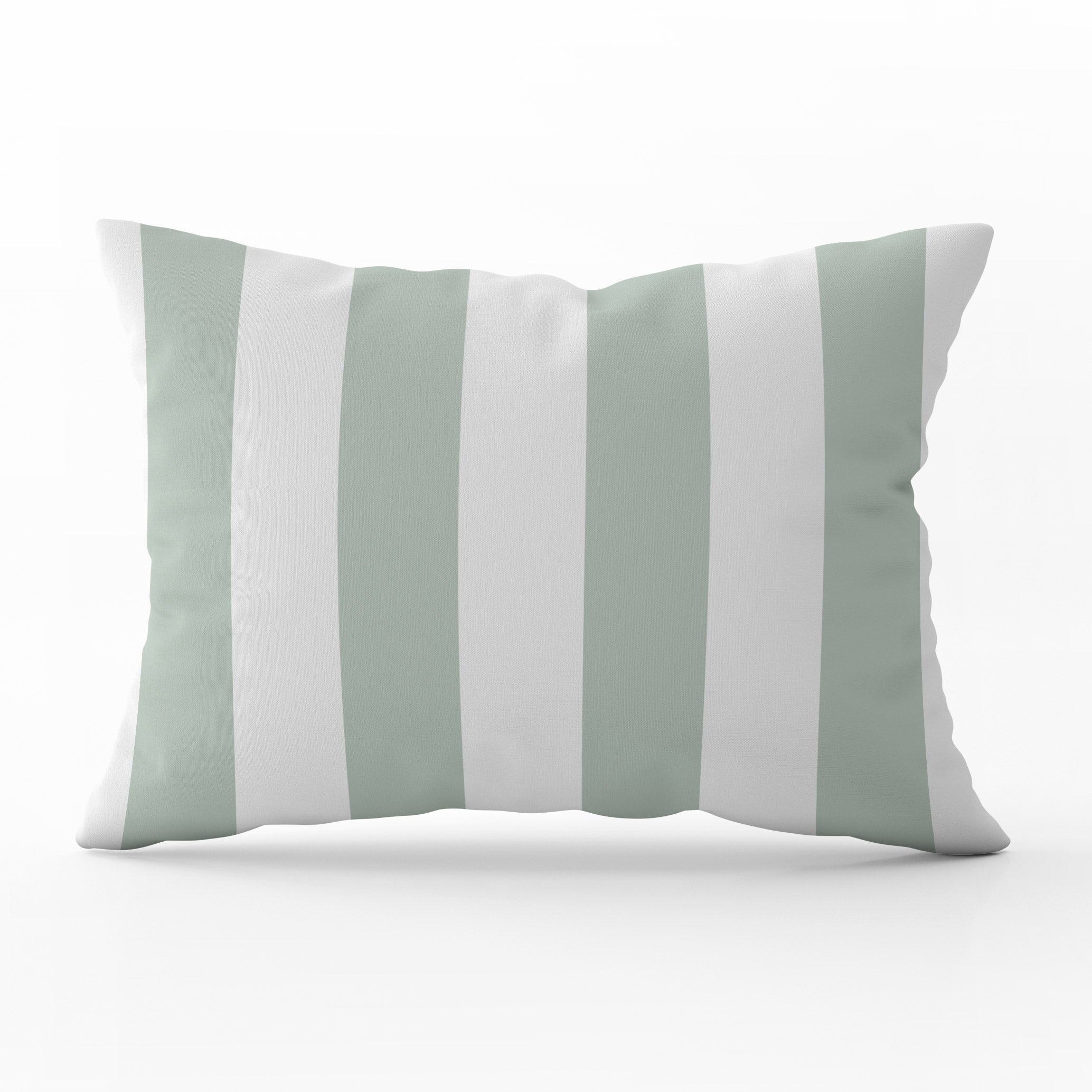 Awning Stripe Cushion - Greens - Hydrangea Lane Home