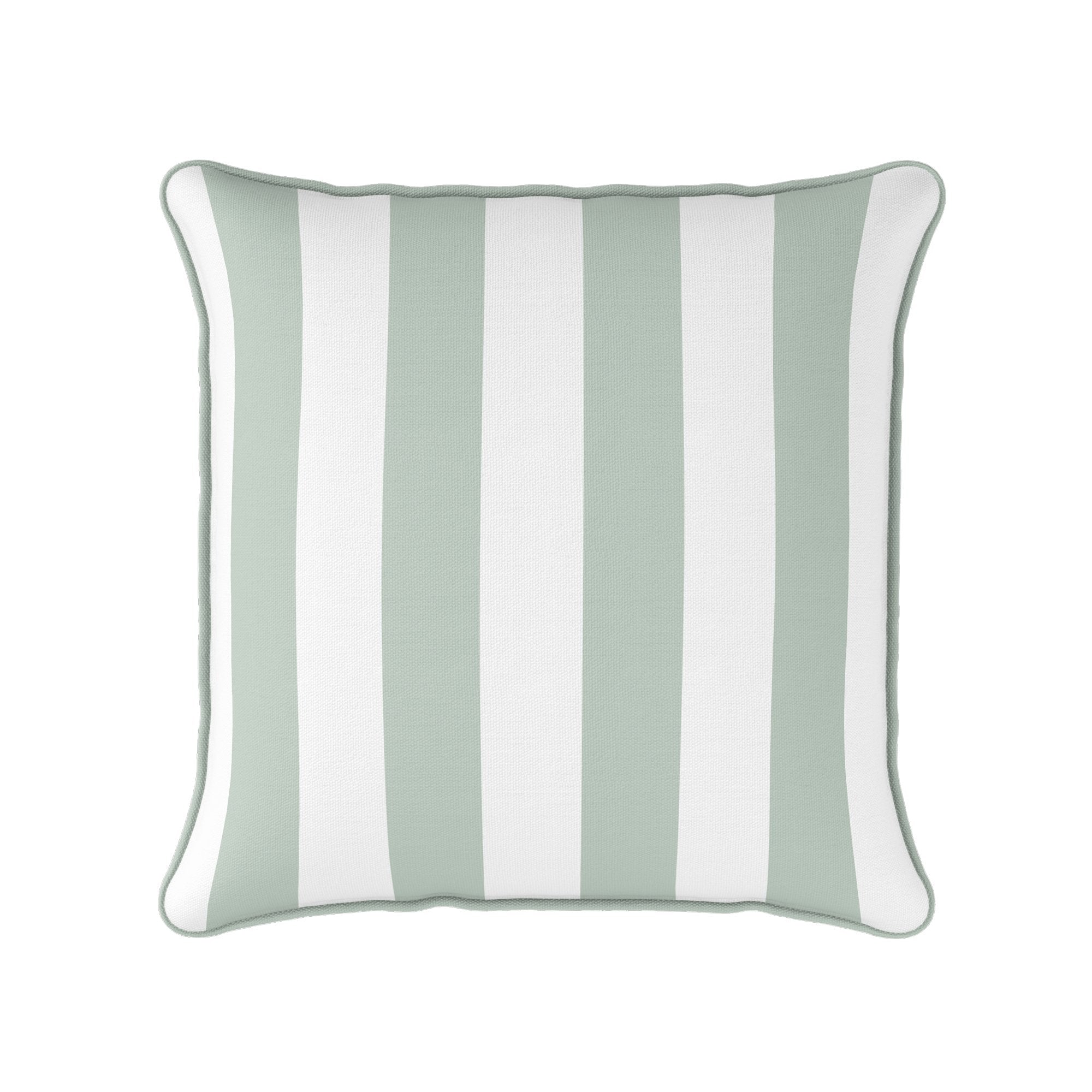 Awning Stripe Cushion - Greens - Hydrangea Lane Home