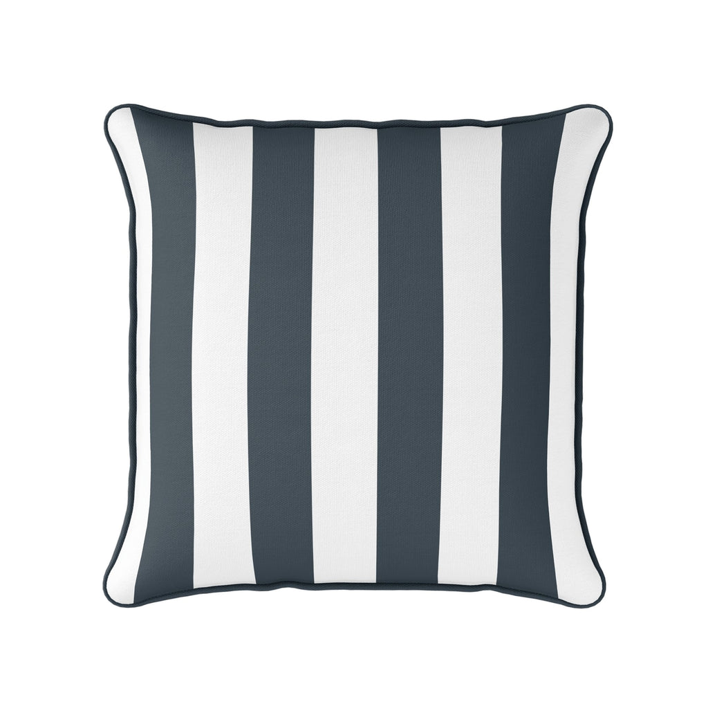Awning Stripe Cushion - Neutrals - Hydrangea Lane Home