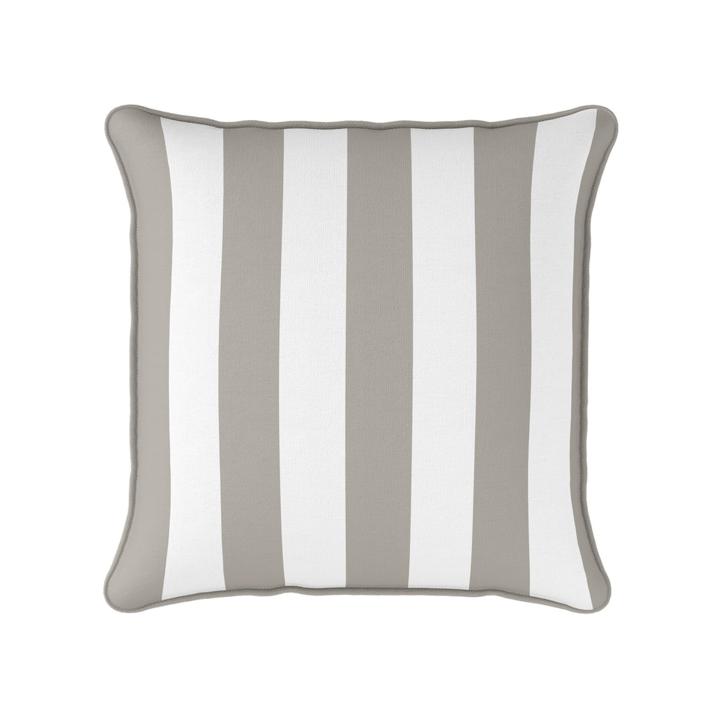 Awning Stripe Cushion - Neutrals - Hydrangea Lane Home
