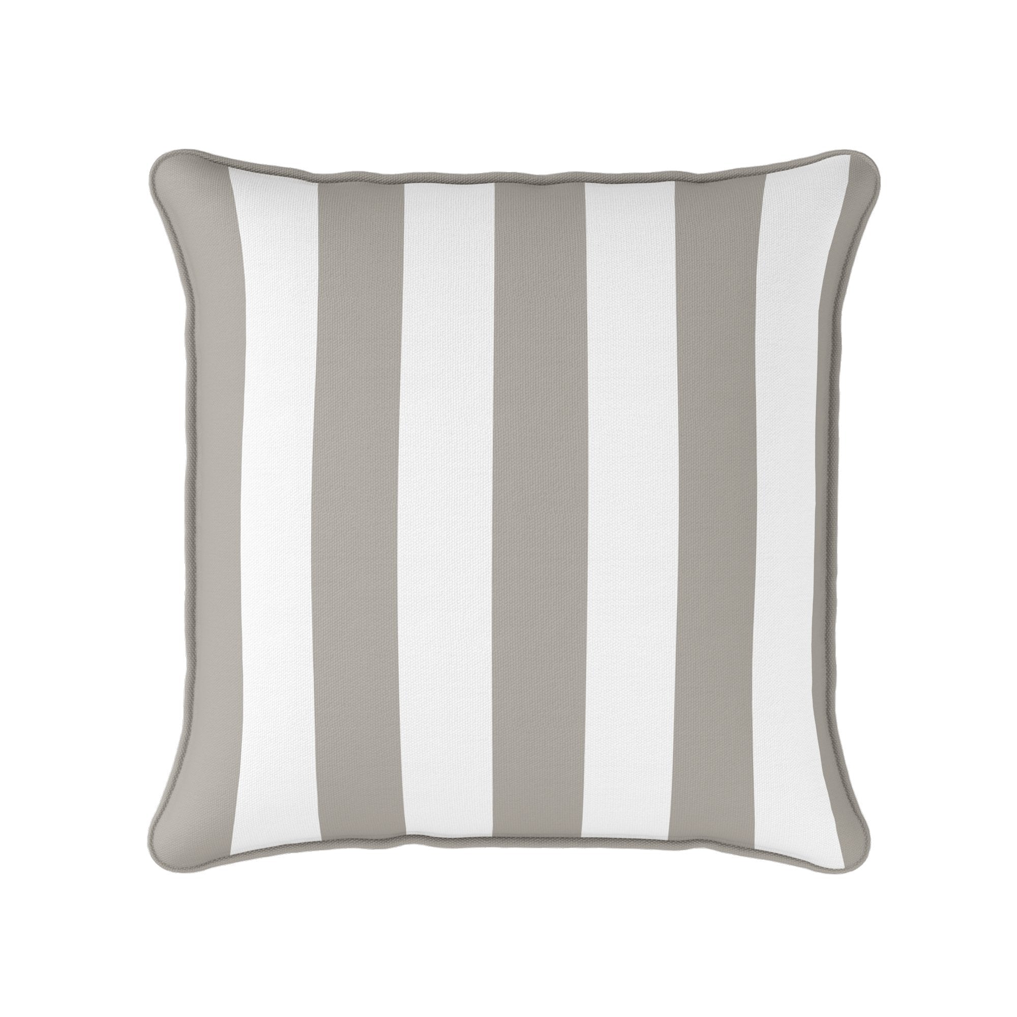 Awning Stripe Cushion - Neutrals - Hydrangea Lane Home