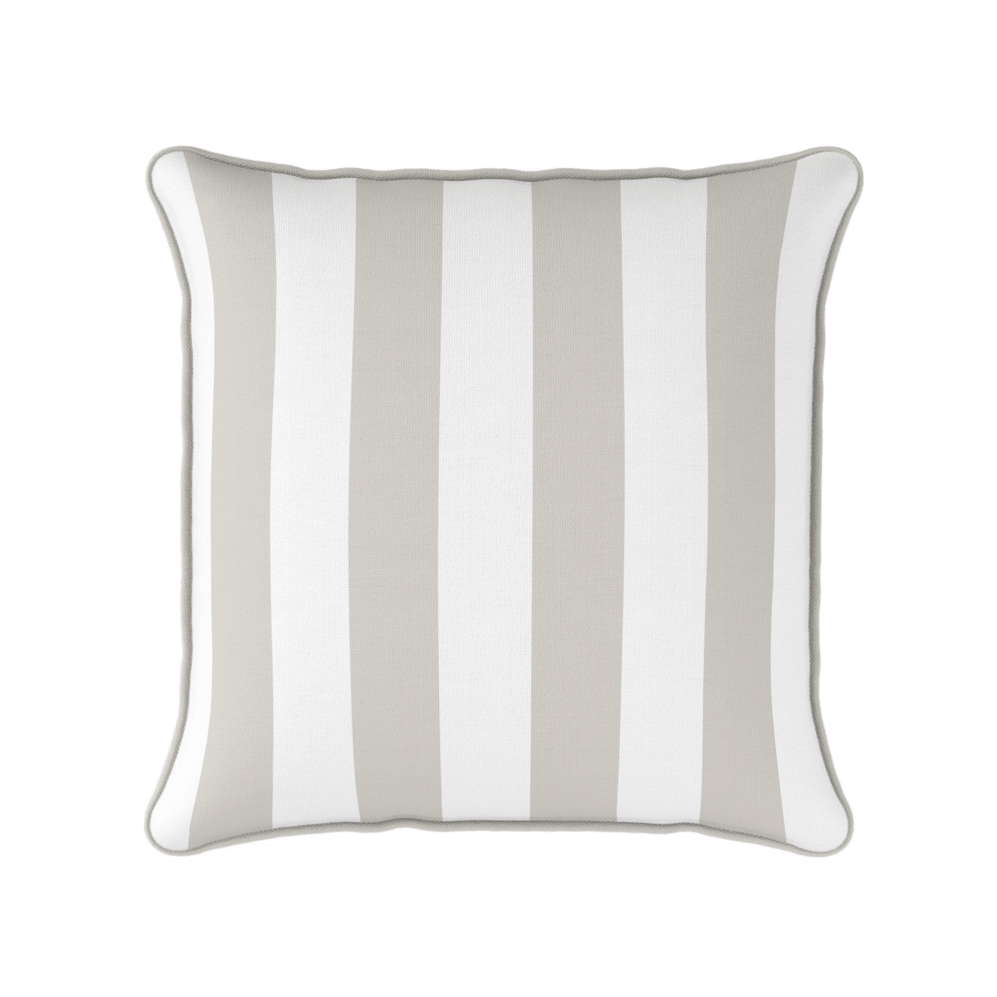 Awning Stripe Cushion - Neutrals - Hydrangea Lane Home