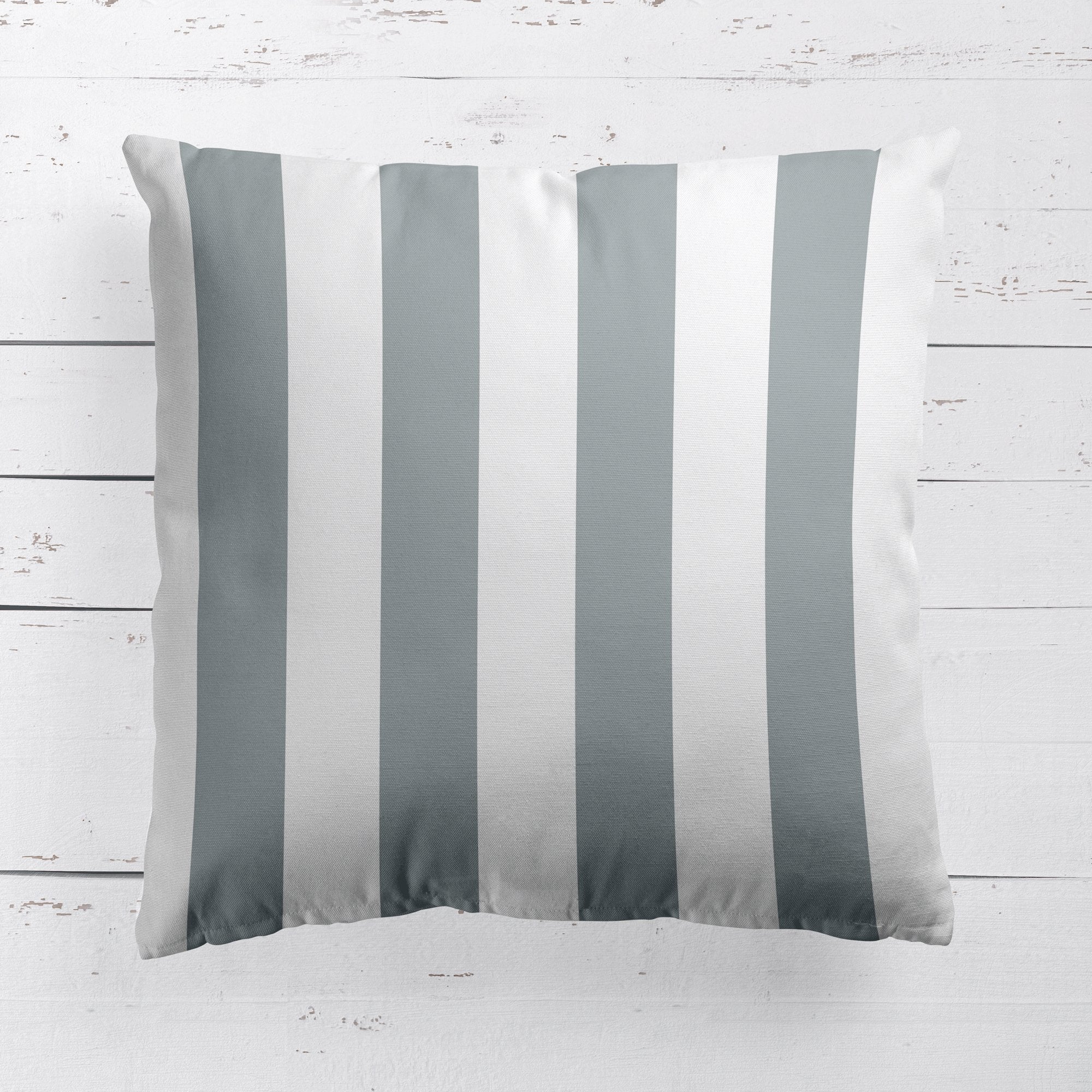Awning Stripe Cushion - Neutrals - Hydrangea Lane Home