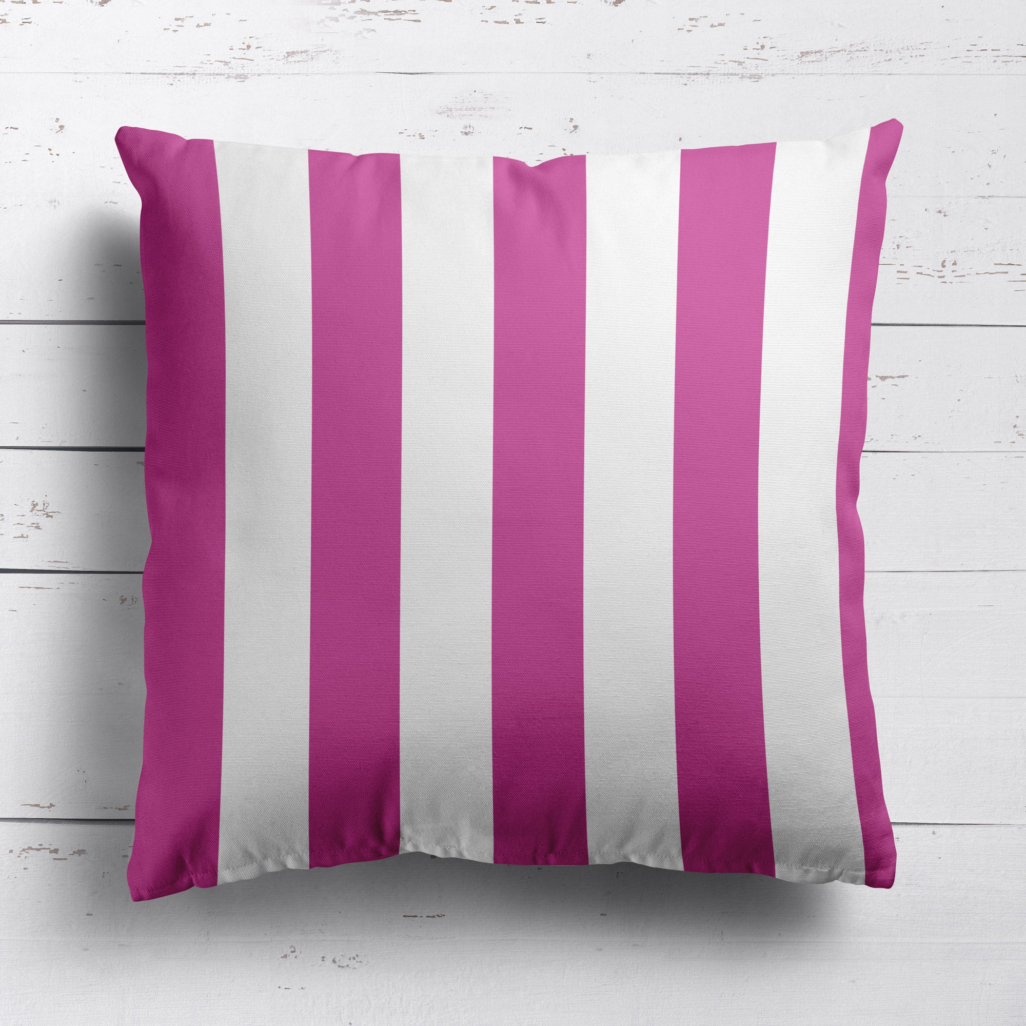 Awning Stripe Cushion - Pinks - Hydrangea Lane Home