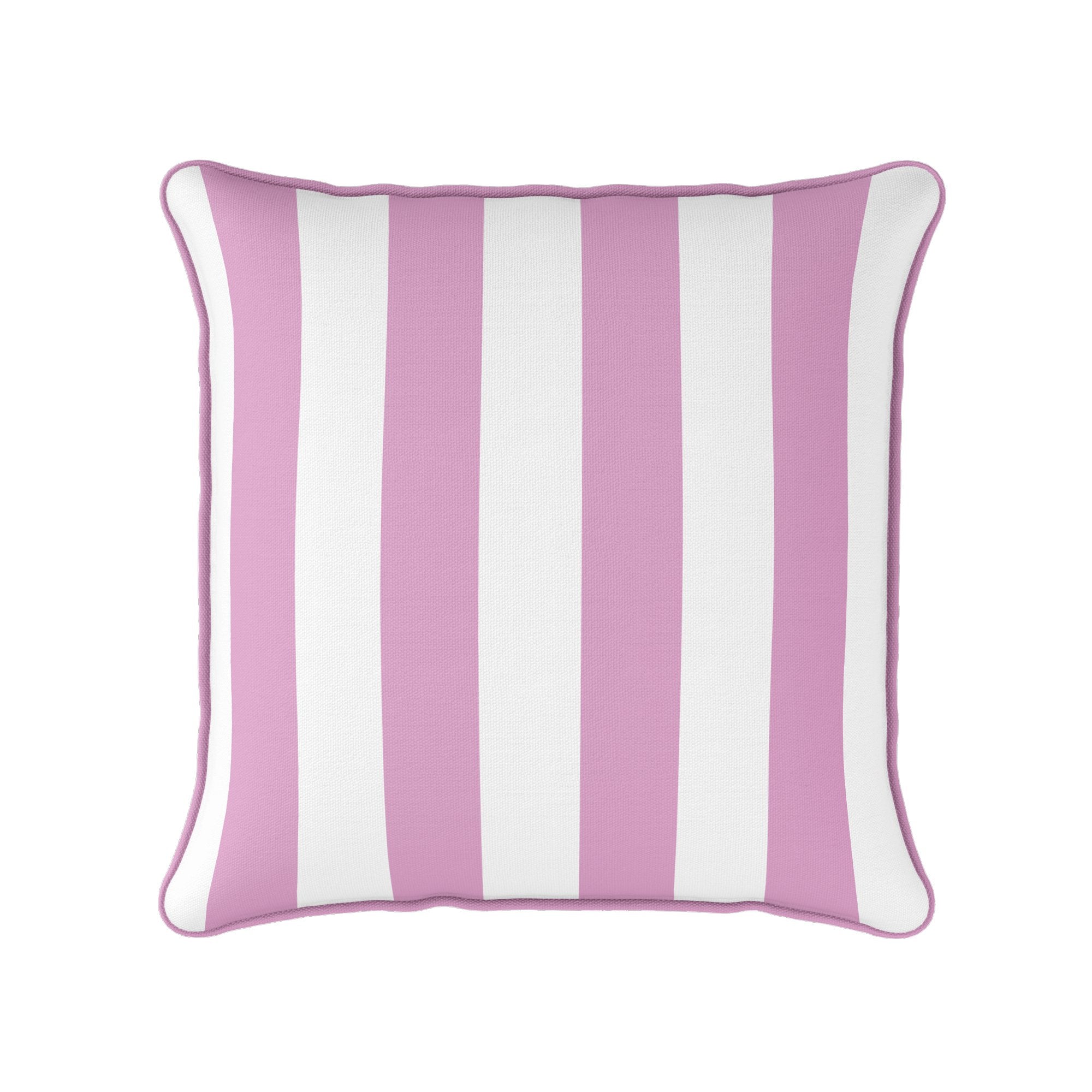 Awning Stripe Cushion - Pinks - Hydrangea Lane Home