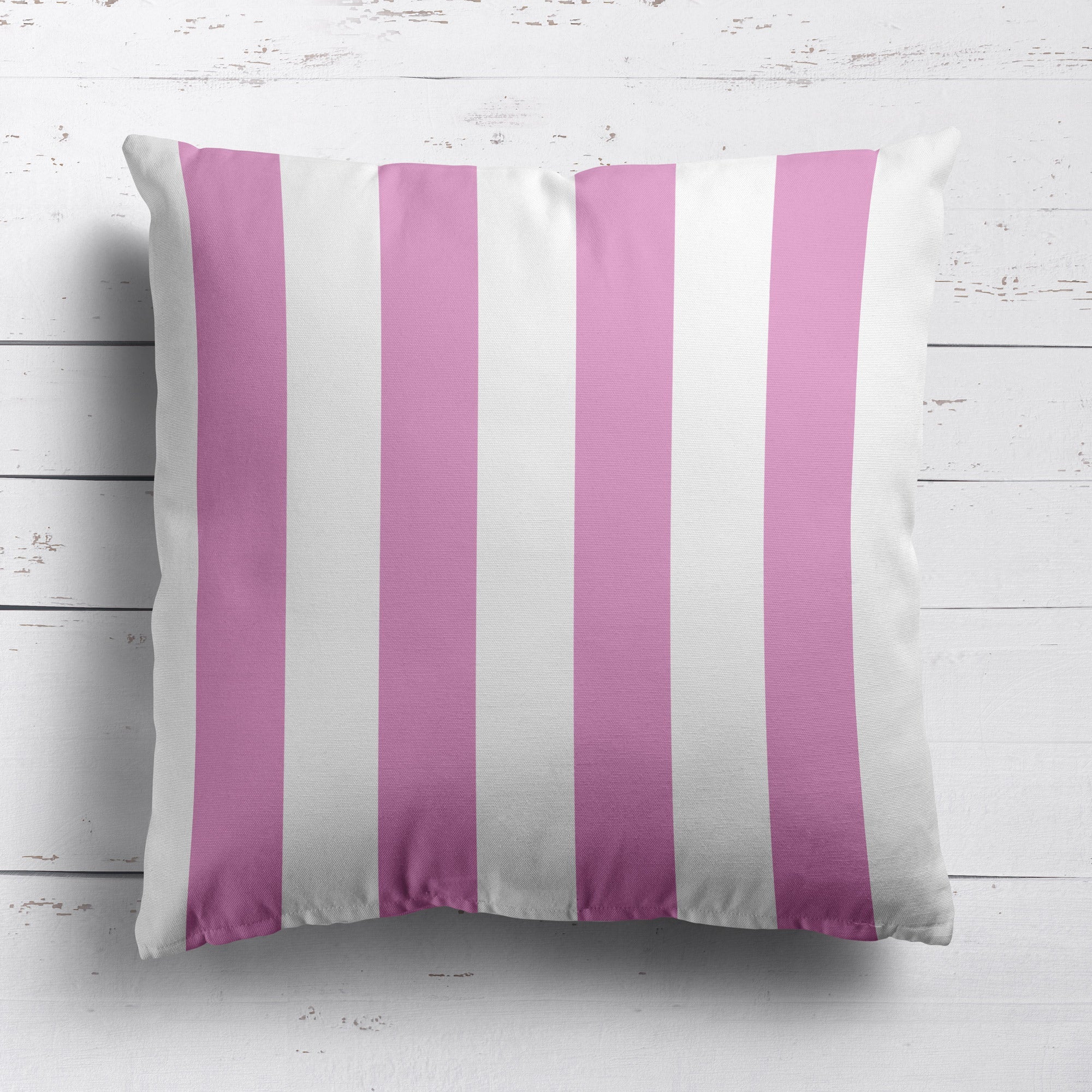 Awning Stripe Cushion - Pinks - Hydrangea Lane Home