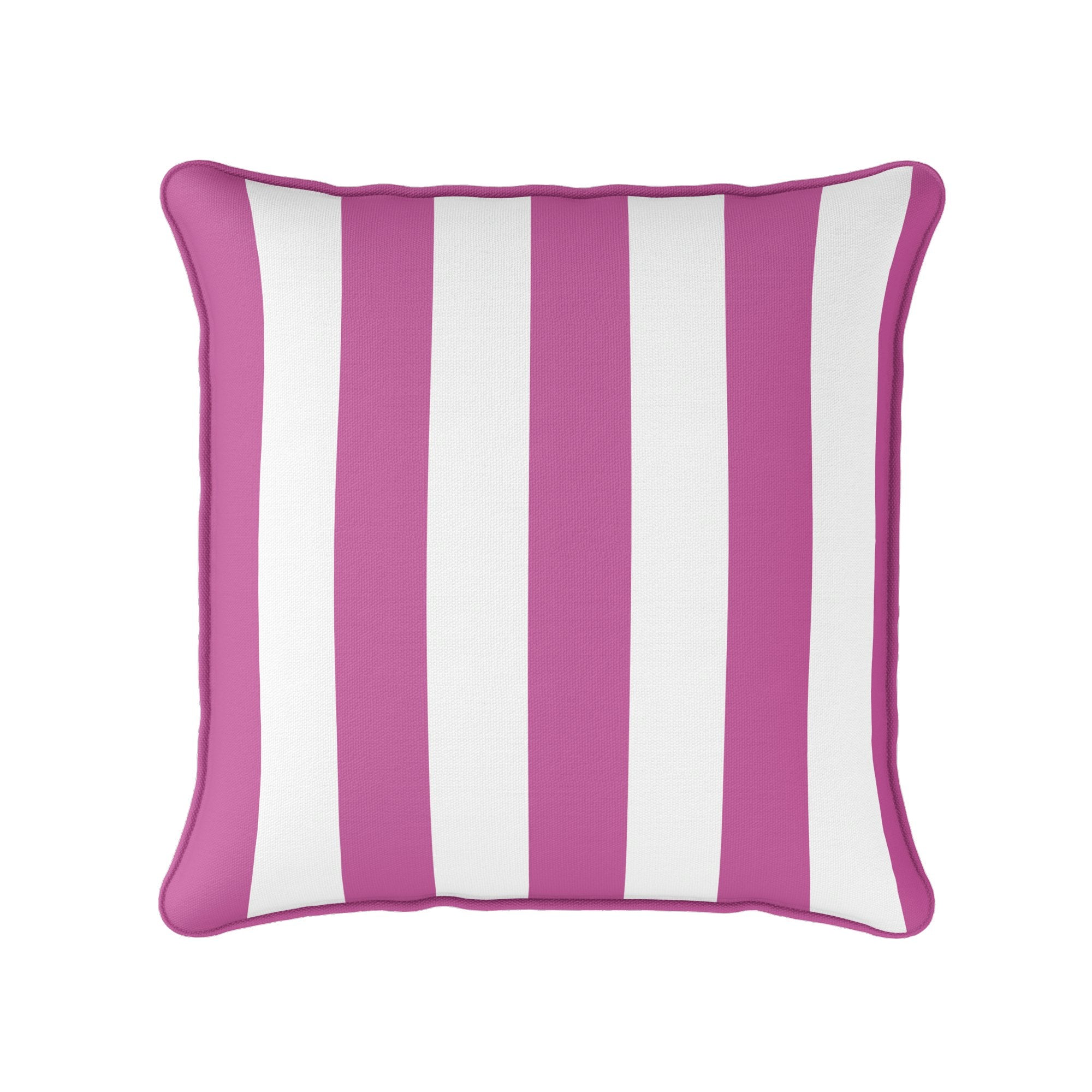 Awning Stripe Cushion - Pinks - Hydrangea Lane Home