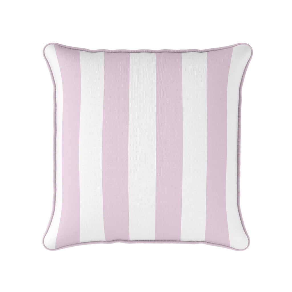 Awning Stripe Cushion - Pinks - Hydrangea Lane Home