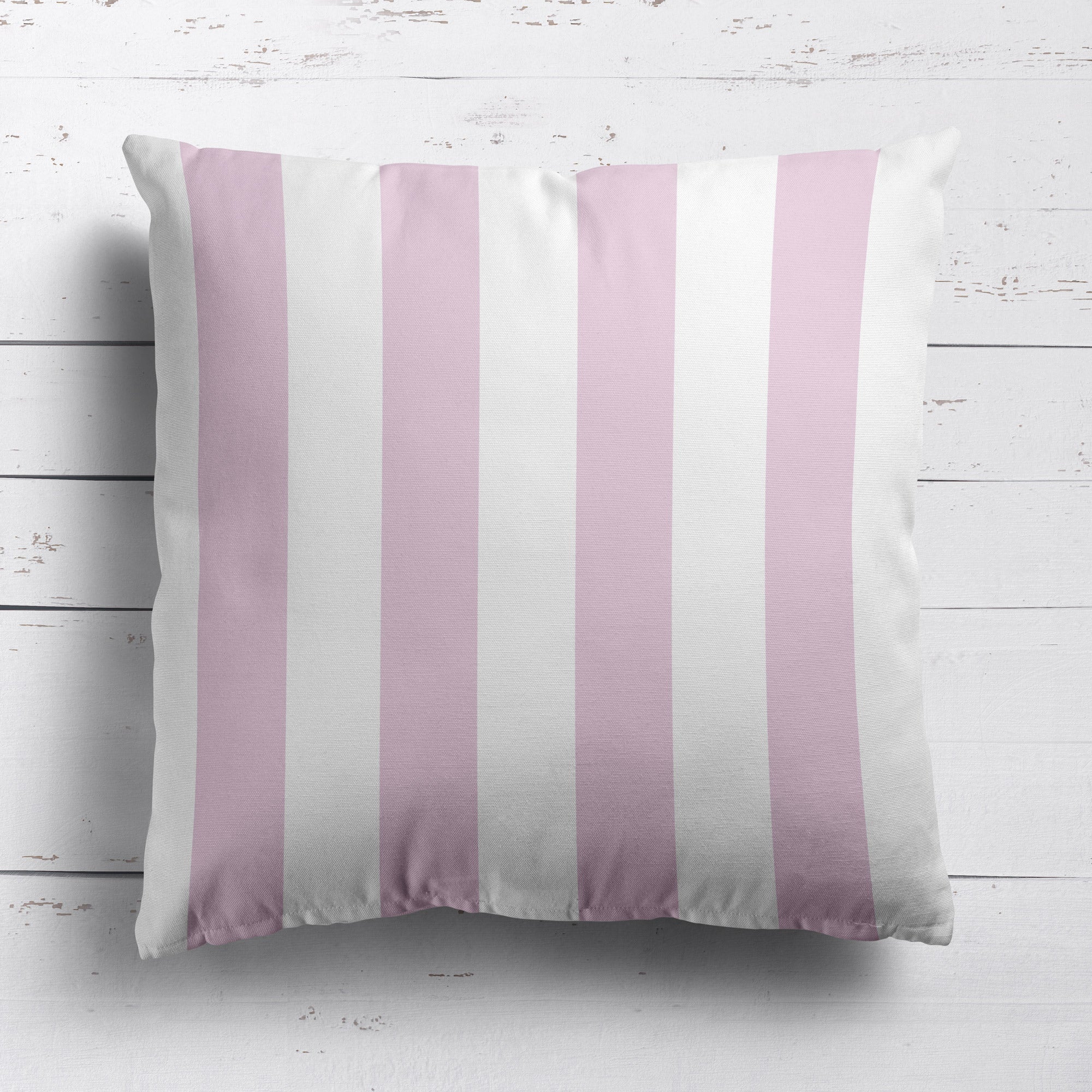 Awning Stripe Cushion - Pinks - Hydrangea Lane Home
