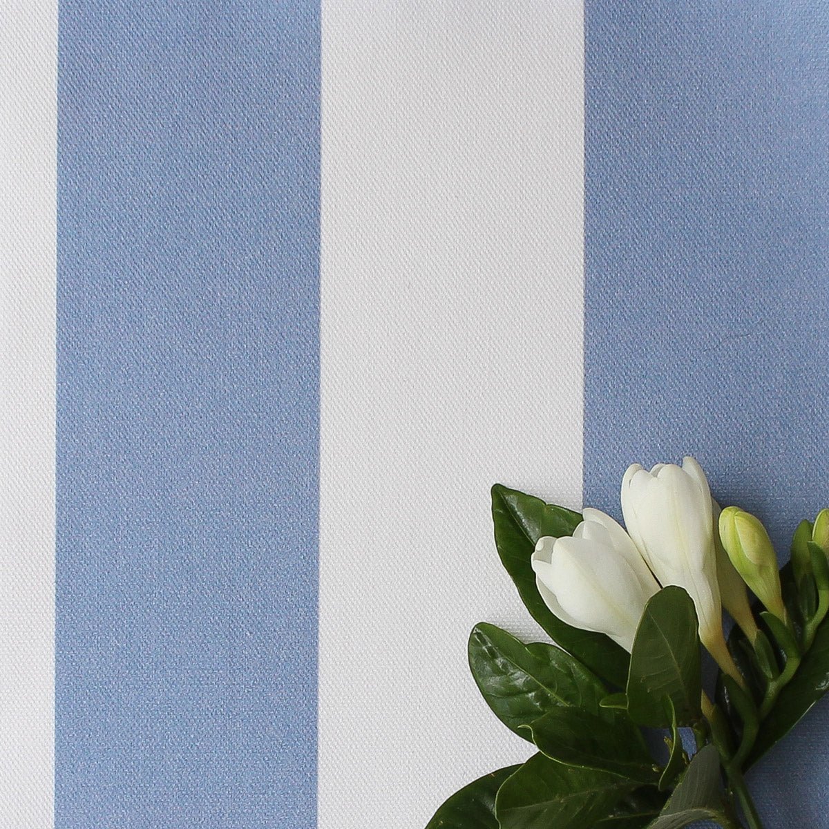 Awning Stripe Fabric - Breeze - Hydrangea Lane Home