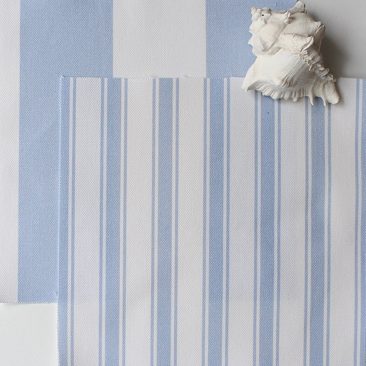 Awning Stripe Fabric - Cornflower - Hydrangea Lane Home