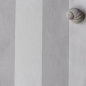 Awning Stripe Fabric - Dove - Hydrangea Lane Home