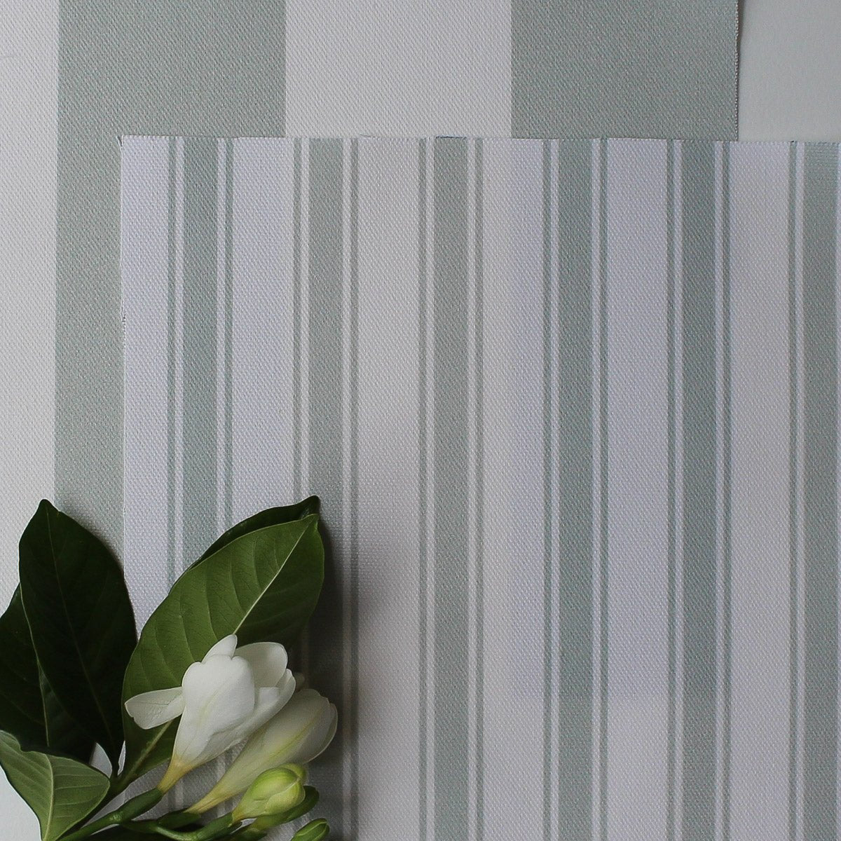 Awning Stripe Fabric - Eau De Nil - Hydrangea Lane Home