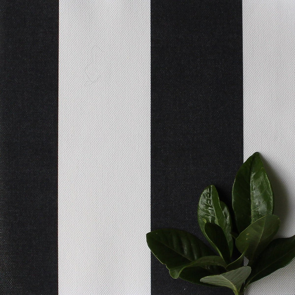 Awning Stripe Fabric - Noir - Hydrangea Lane Home