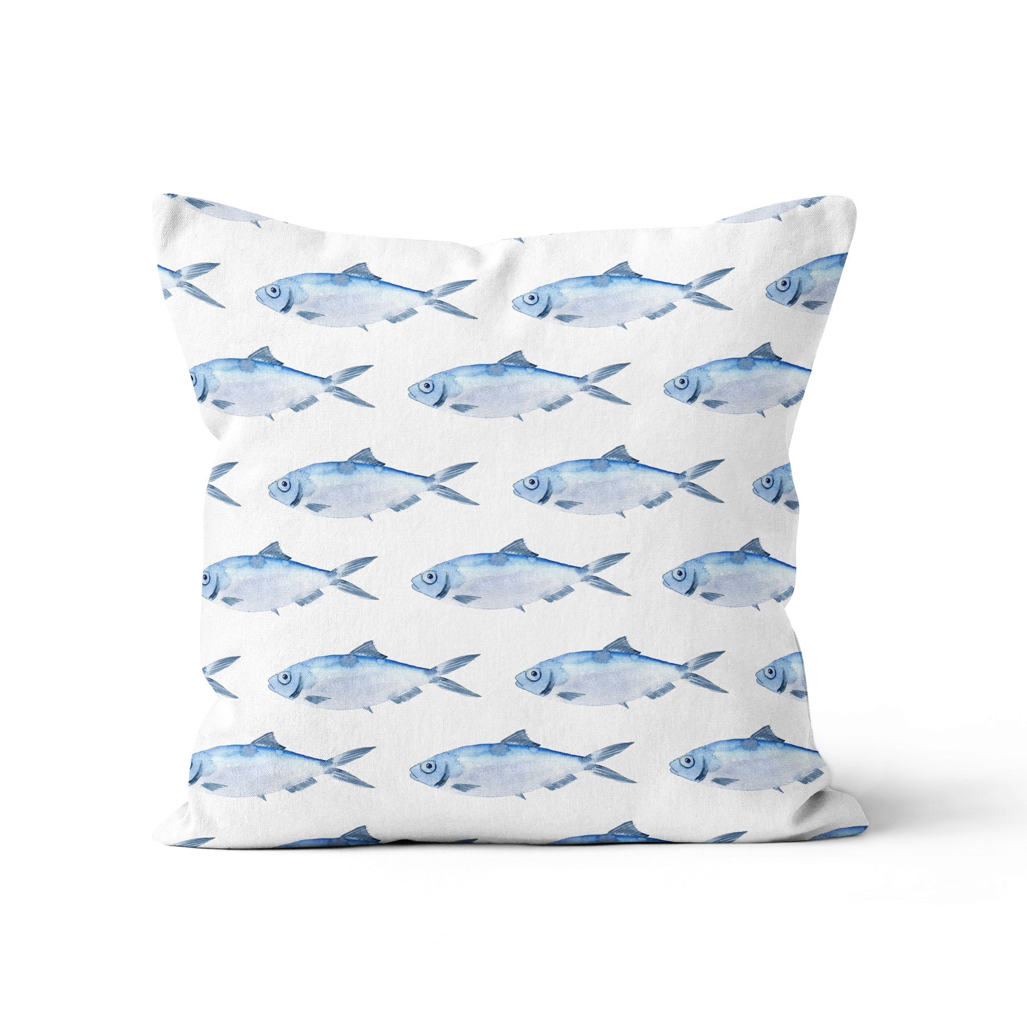 Blue Fish Cushion - Hydrangea Lane Home